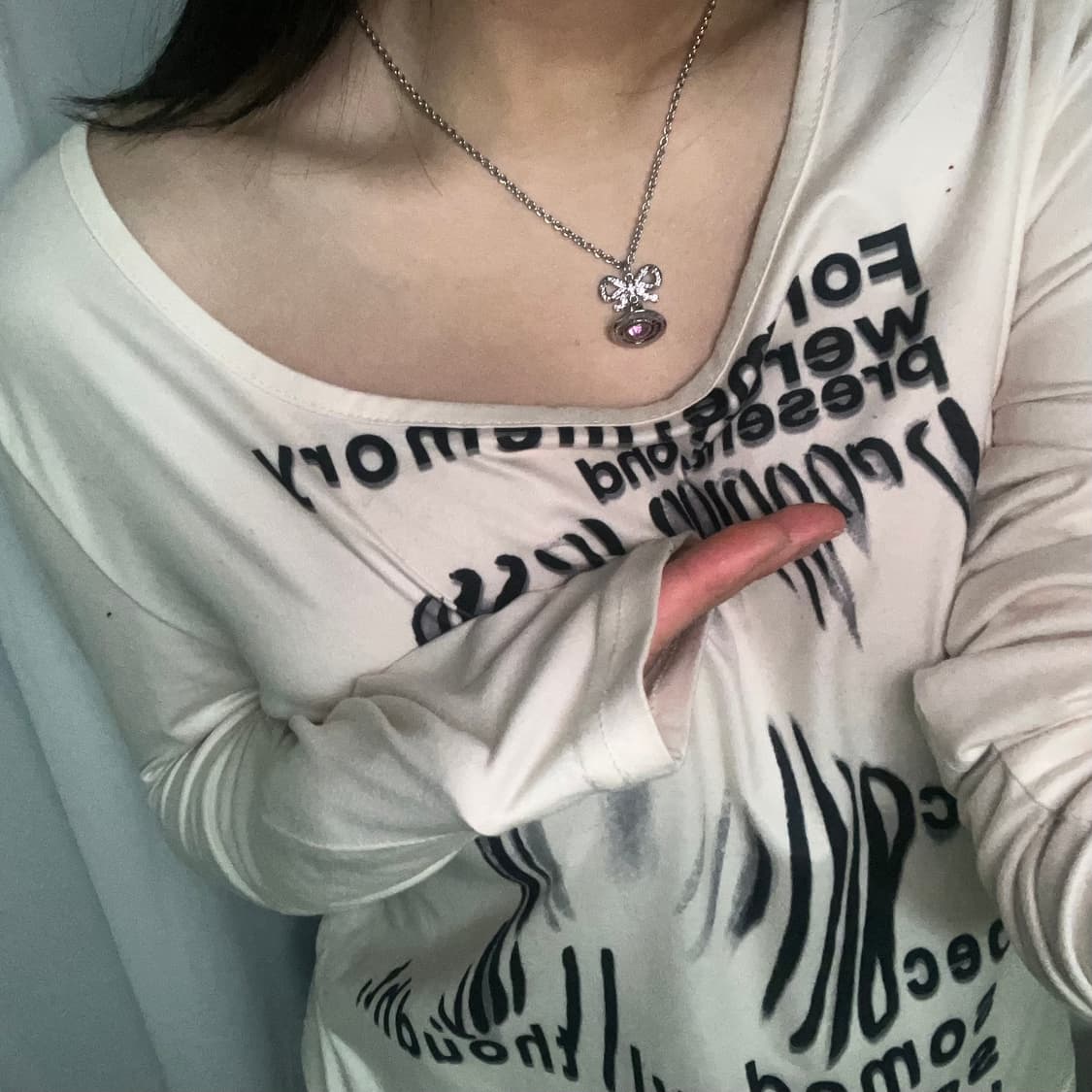 비비안웨스트우드 옥타비에 미니 목걸이 핑크 상품이미지7