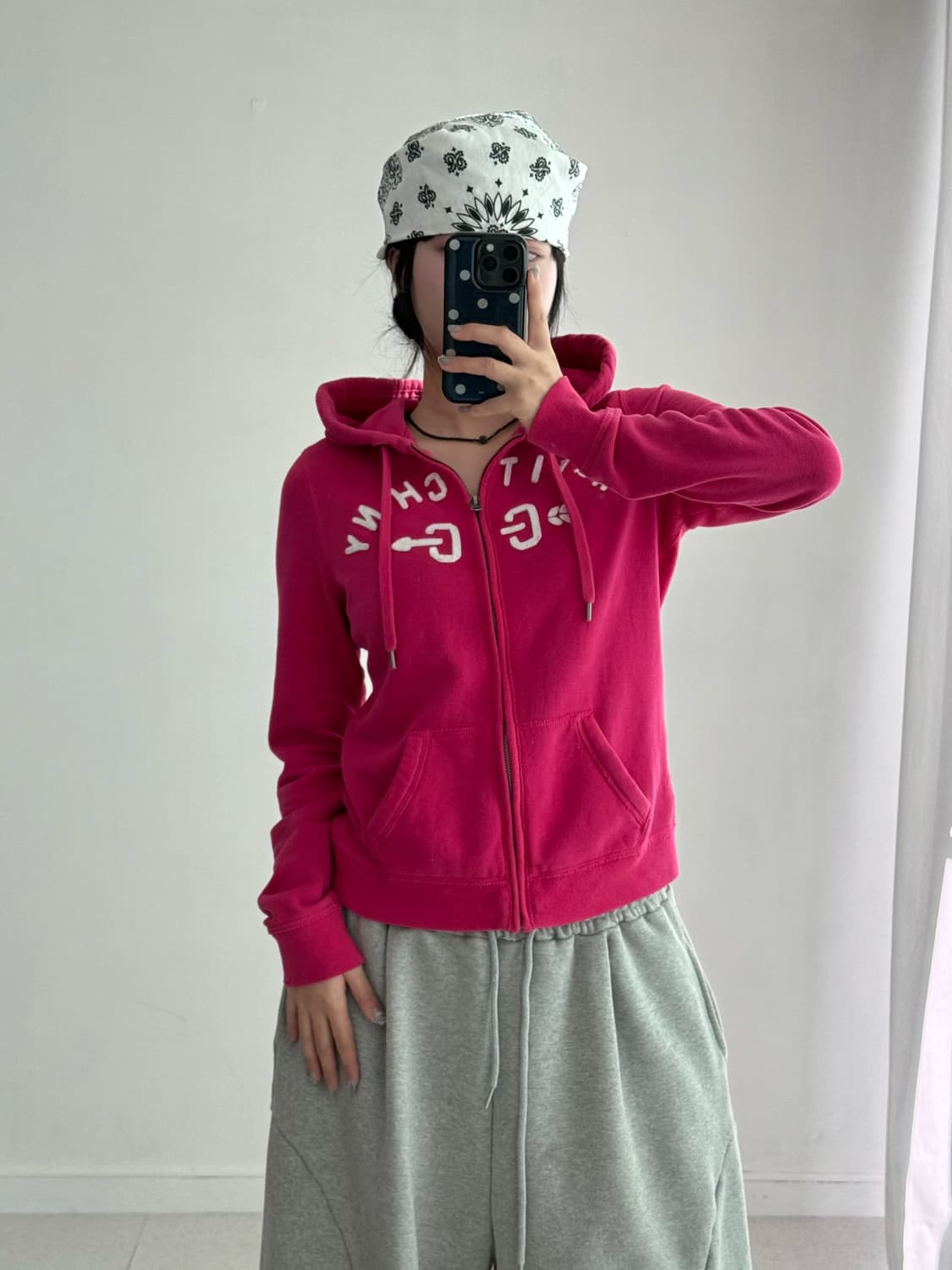 아베크롬비 핫핑크 후드집업 상품이미지1