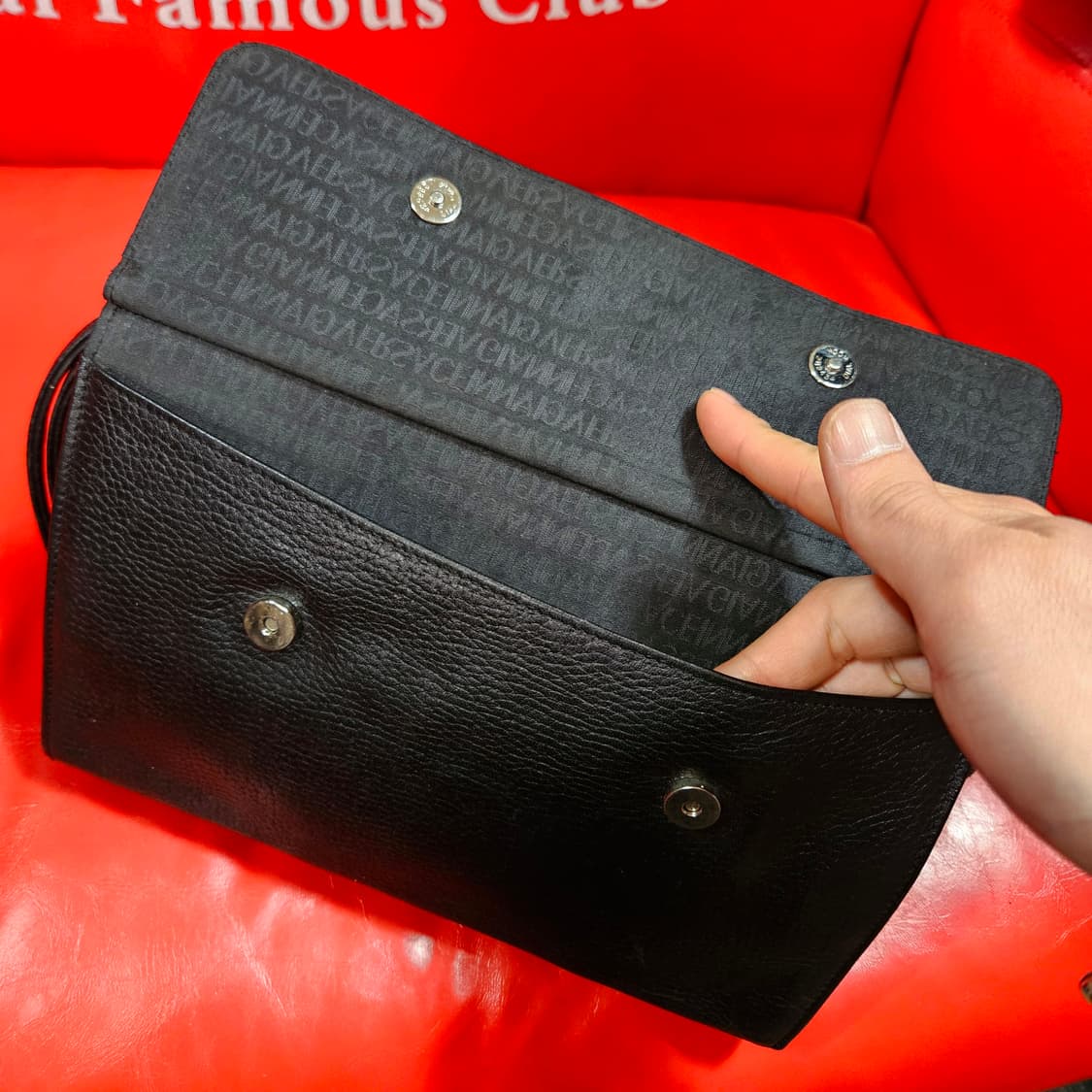 지아니 베르사체 메두사 엠블럼 핸들 클러치백 상품이미지7