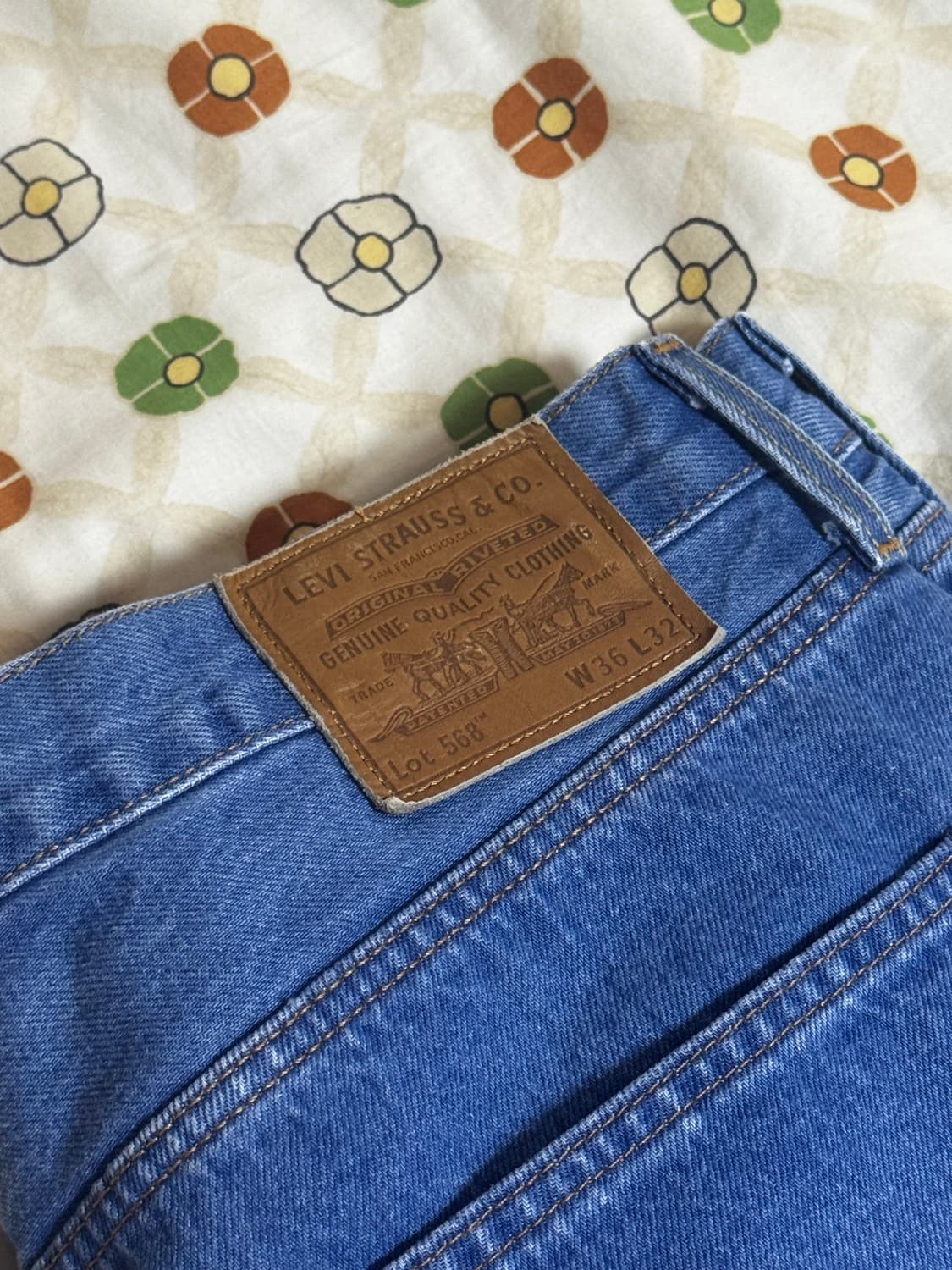 리바이스 프리미엄 568 청바지 W36 L32 상품이미지3