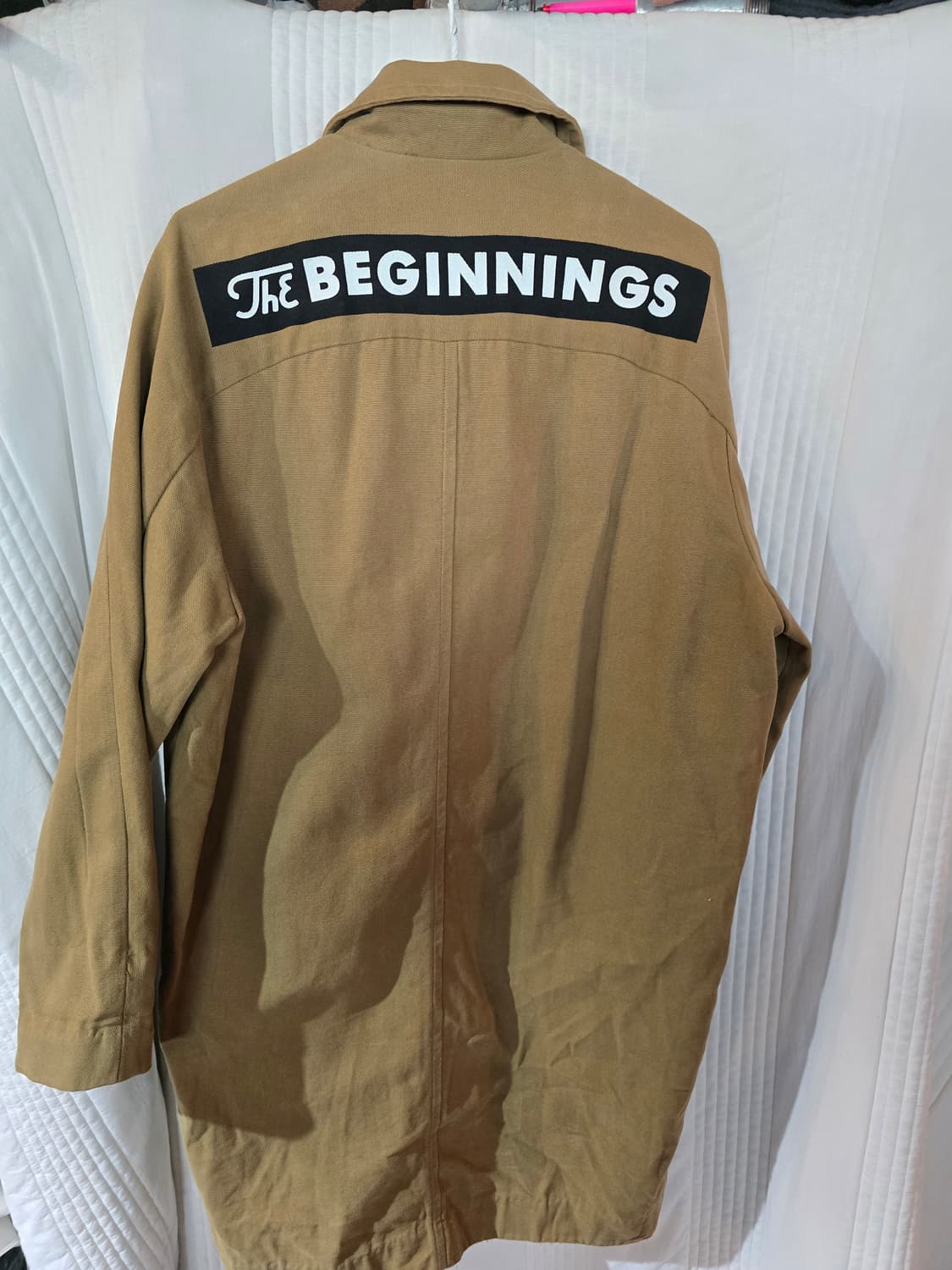 톰보이 더블 브레스트 코트 카멜 상품이미지3