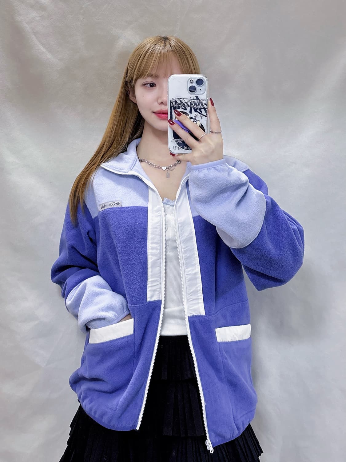 콜롬비아 컬러블록 후리스 집업  상품이미지1