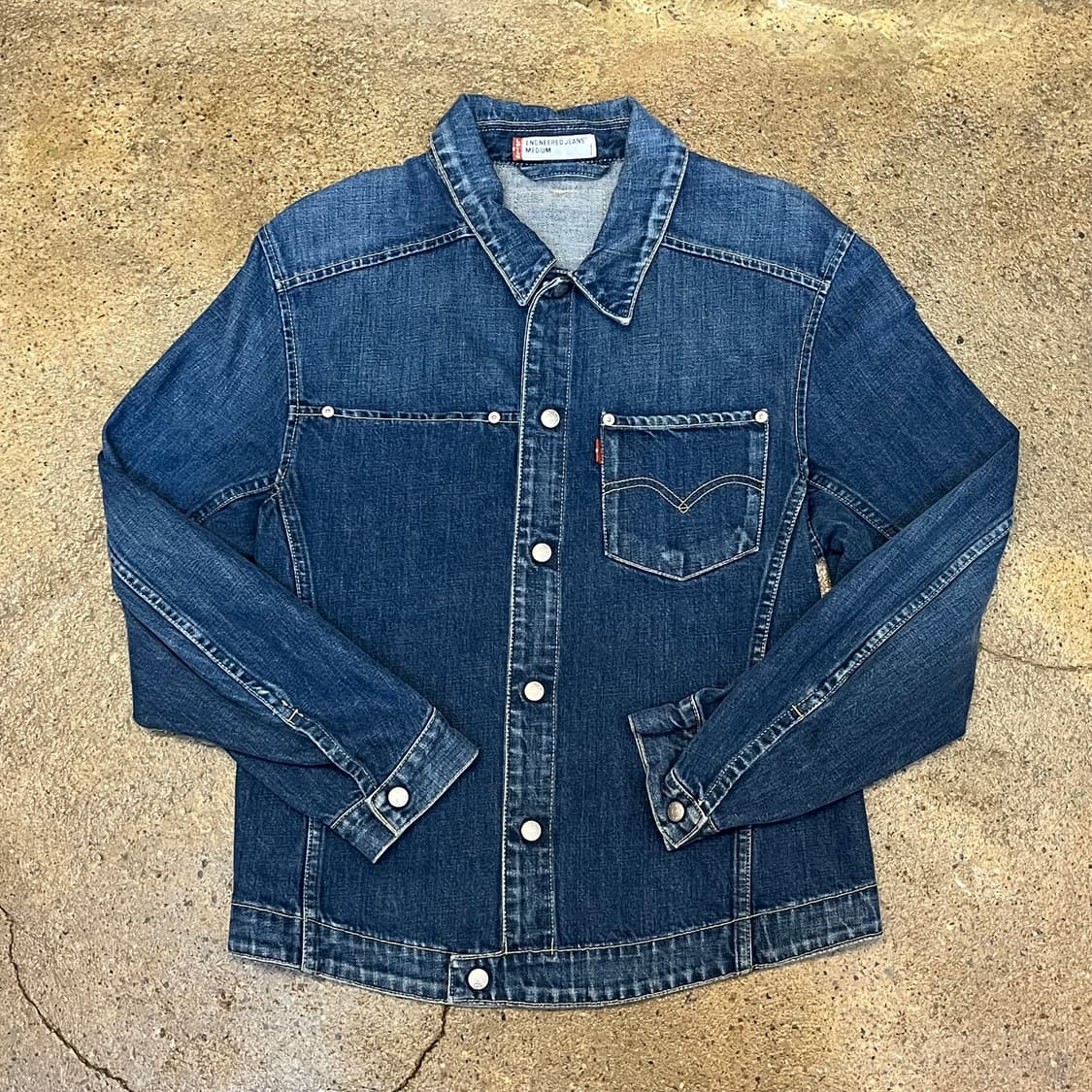 레어 90s USA 리바이스 엔지니어드 청자켓 데님자켓 상품이미지3