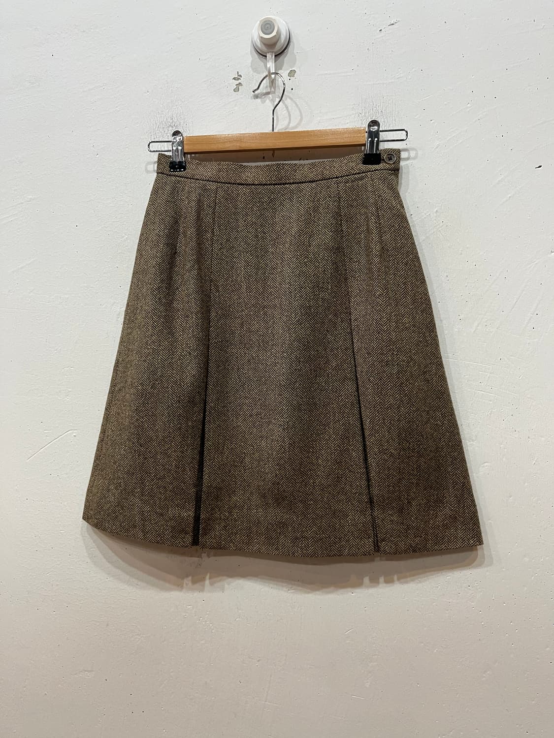 J PRESS 제이프레스 퓨어울 헤링본 스커트 치마 Made JPN 상품이미지1