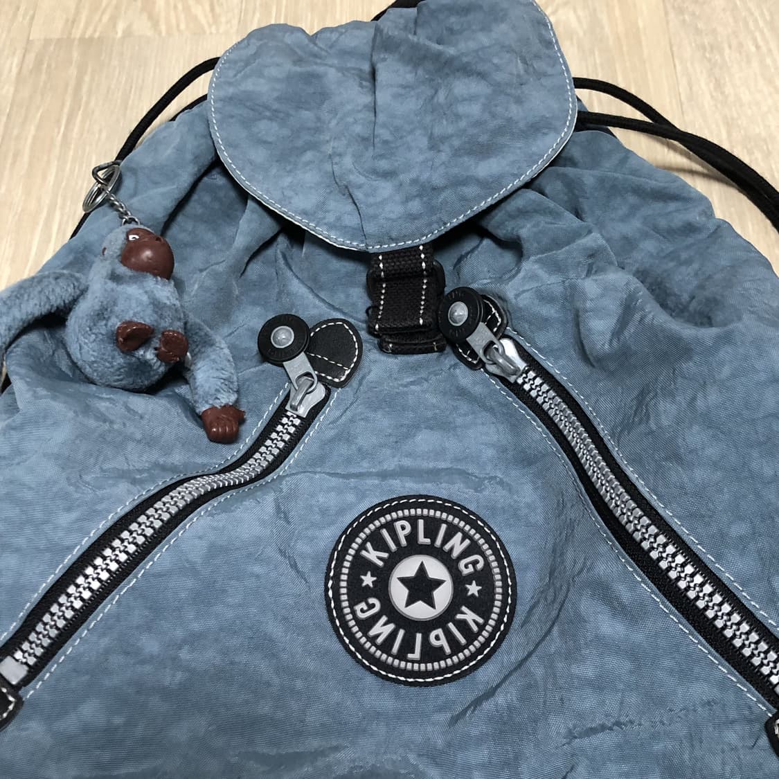 (OS) 키플링 KIPLING 빈티지 Y2K 복조리 스카이블루 키플링백팩 상품이미지2