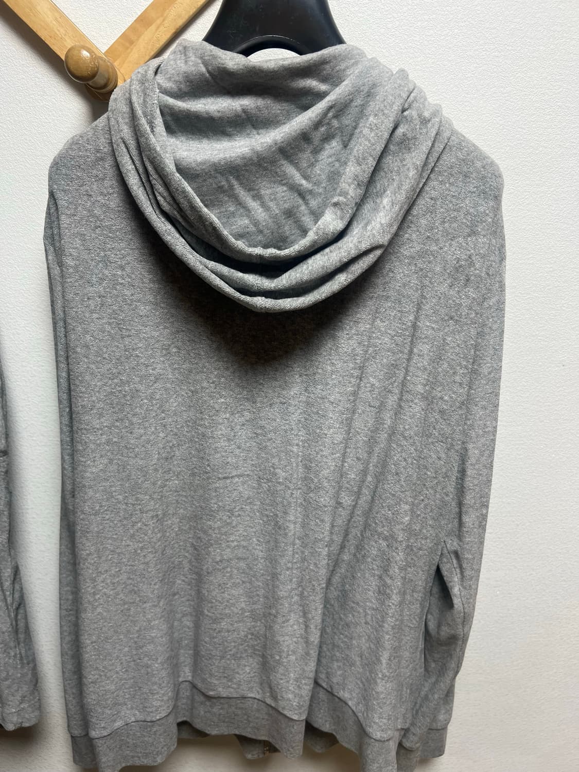 Sunspel 썬스펠 그레이 타월링 트레이닝 후드 집업&쇼츠 셋업 판매 상품이미지2