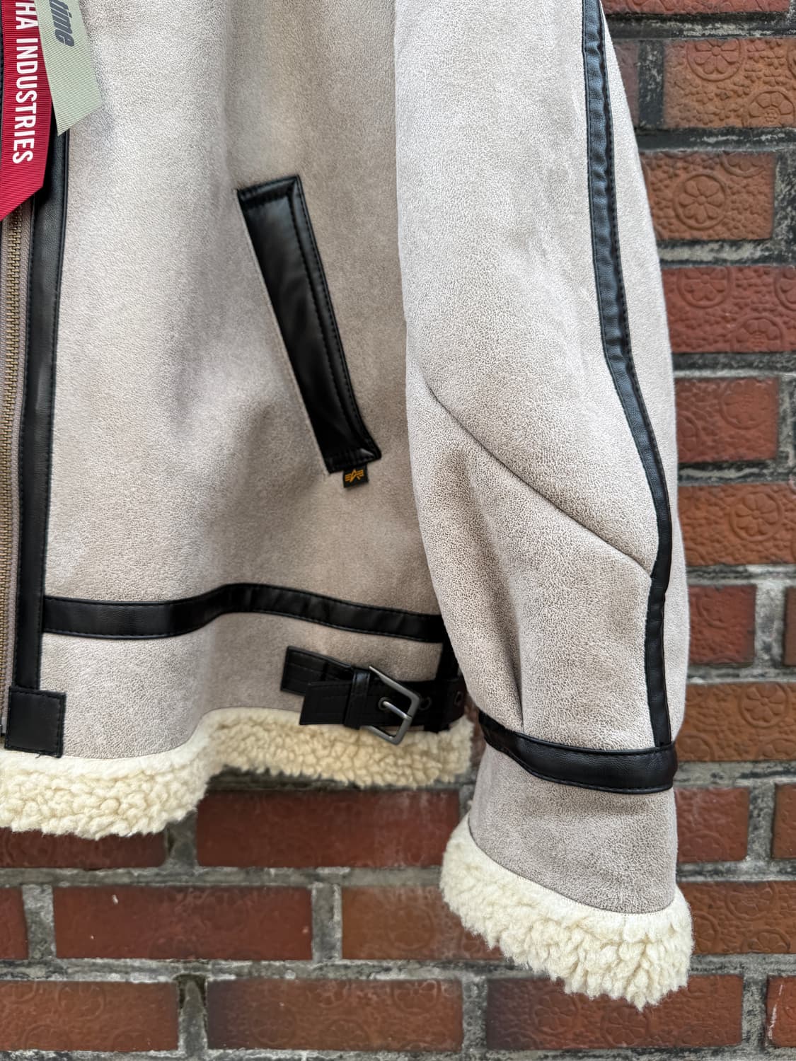 알파인더스트리 몽키타임 b-3 무스탕 L(2XL) 상품이미지5