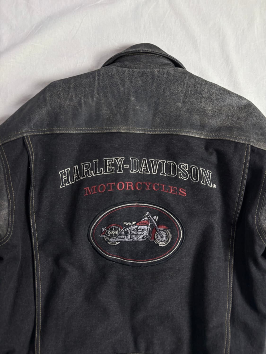 Harley Daidson 할리데이비슨 데님 레더 라이더 자켓 M 상품이미지3