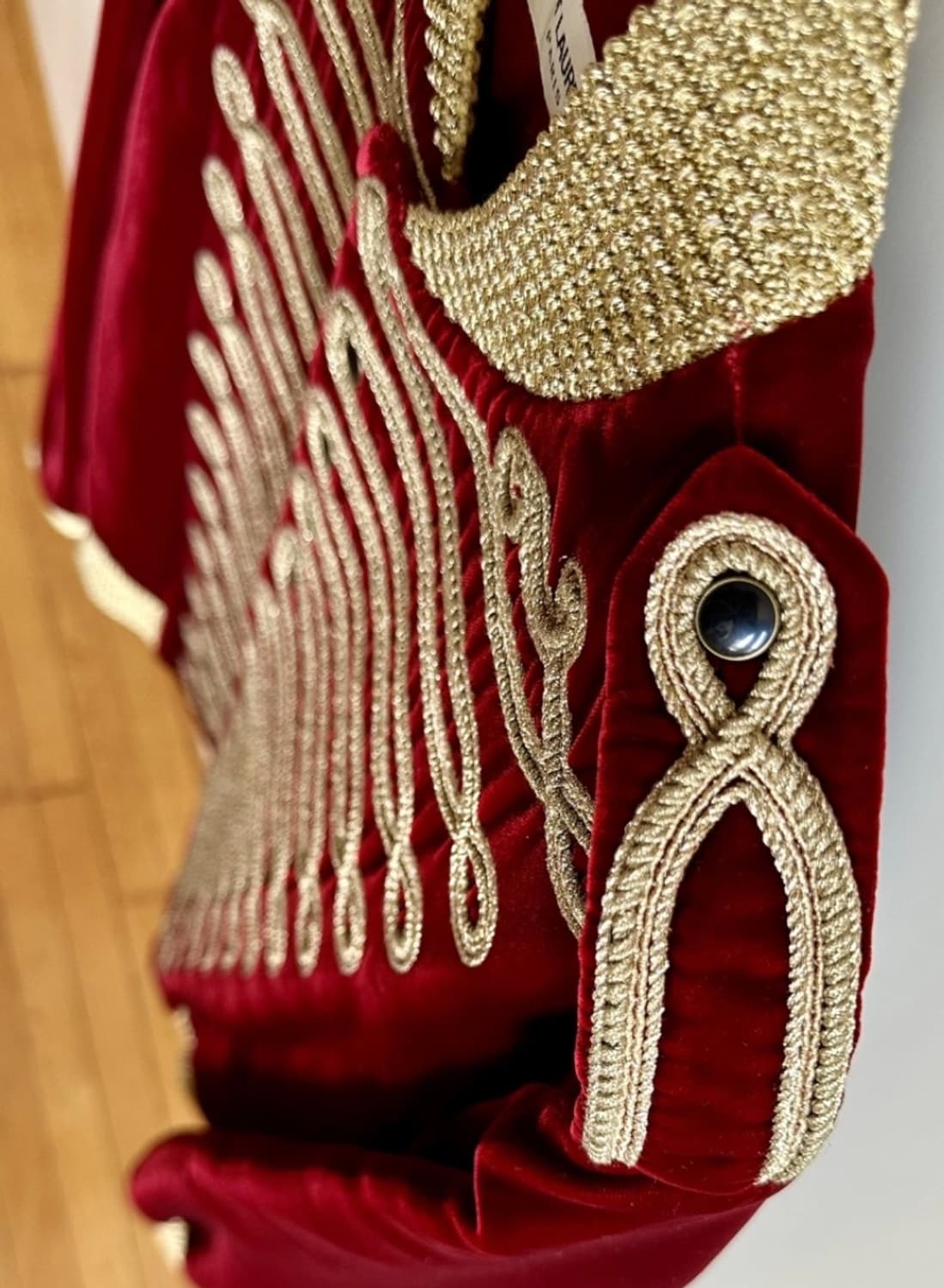 [NCT 태용님 착용] 생로랑 18AW 나폴레옹 벨벳 봄버 자켓 상품이미지7