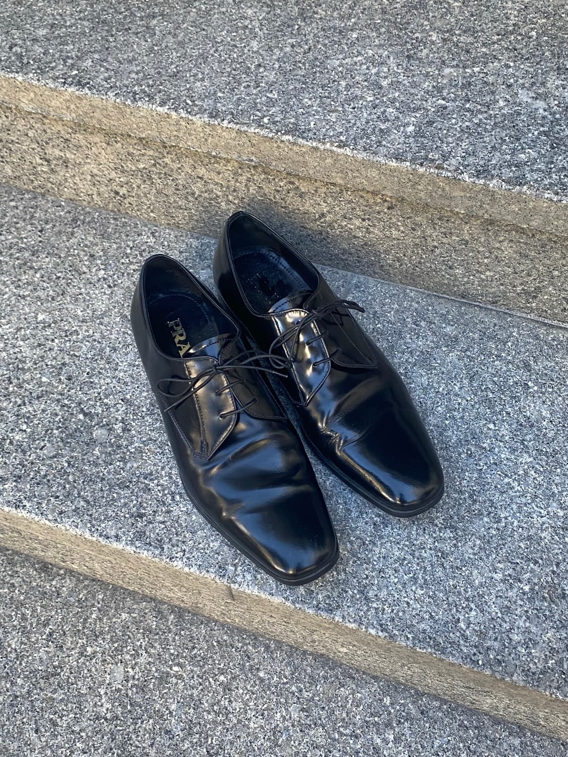 Prada square toe derby 상품이미지3