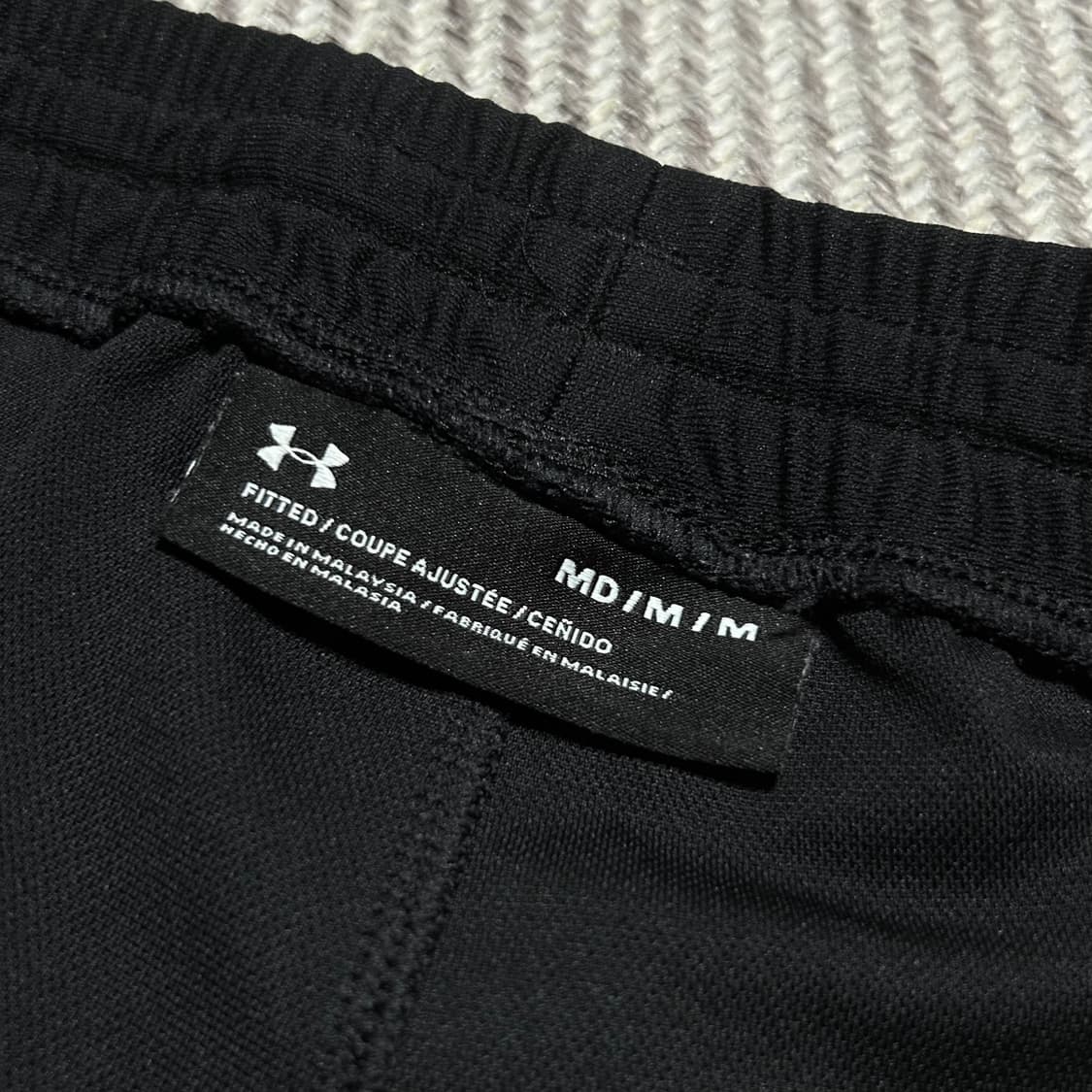 [M] Underarmour 언더아머 검/흰 트레이닝 팬츠 상품이미지6