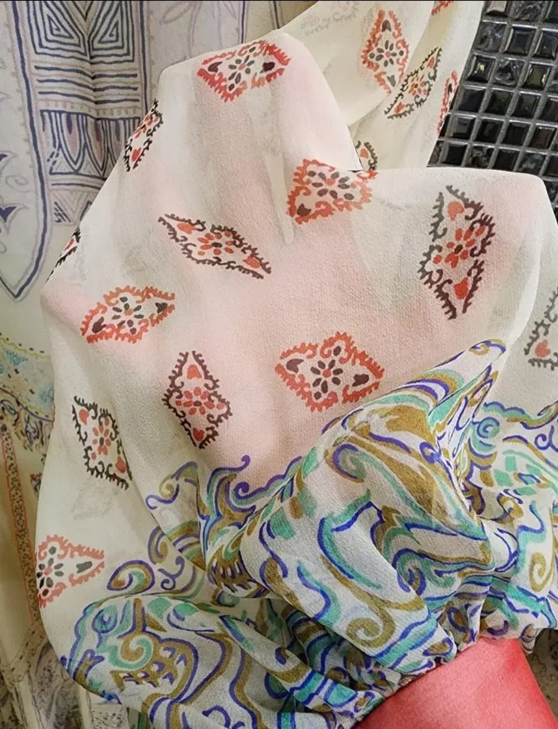 에트로 실크 롱원피스 새제품 38사이즈588만->50 상품이미지5