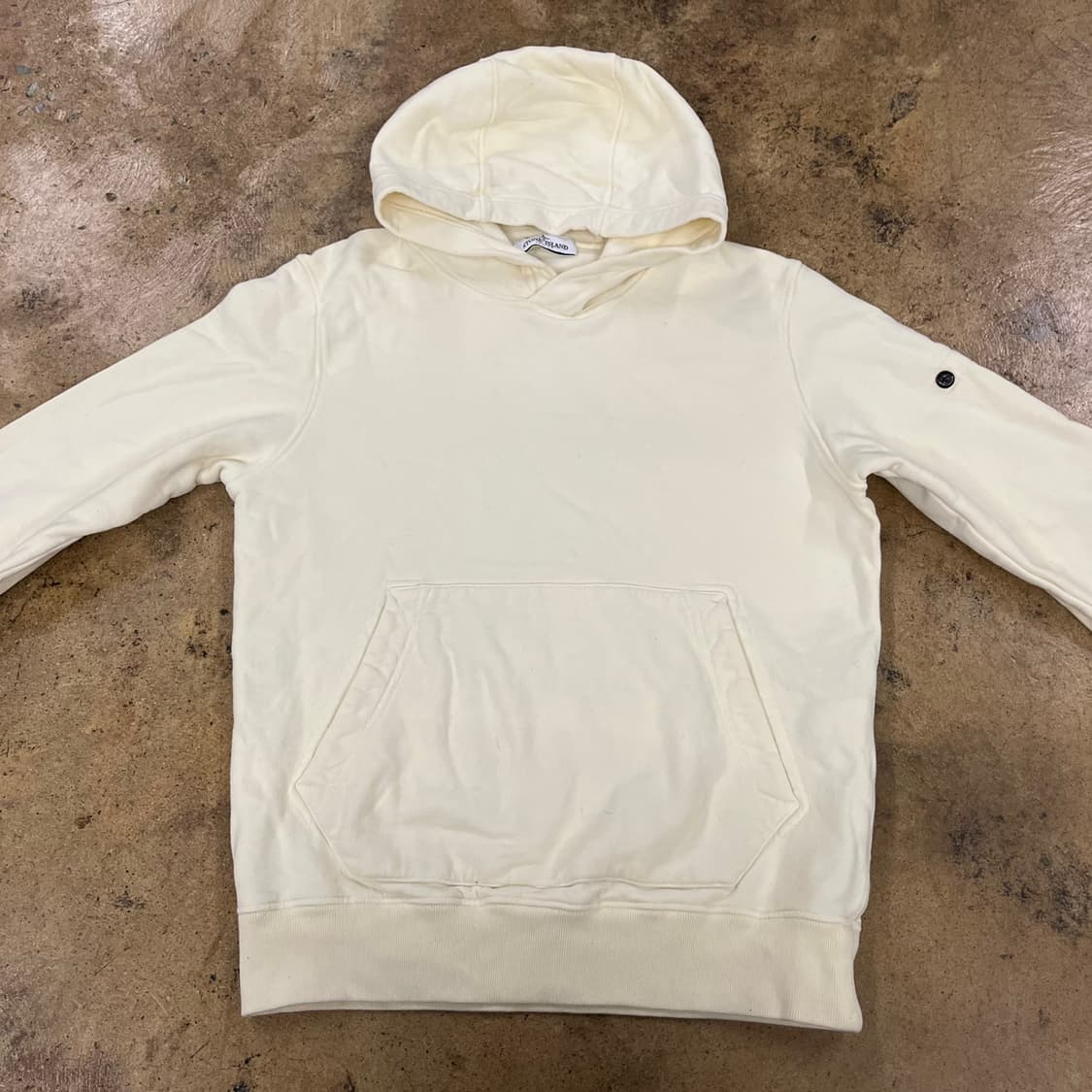 [정품] 스톤아일랜드 아이보리 후드티 b18 상품이미지3