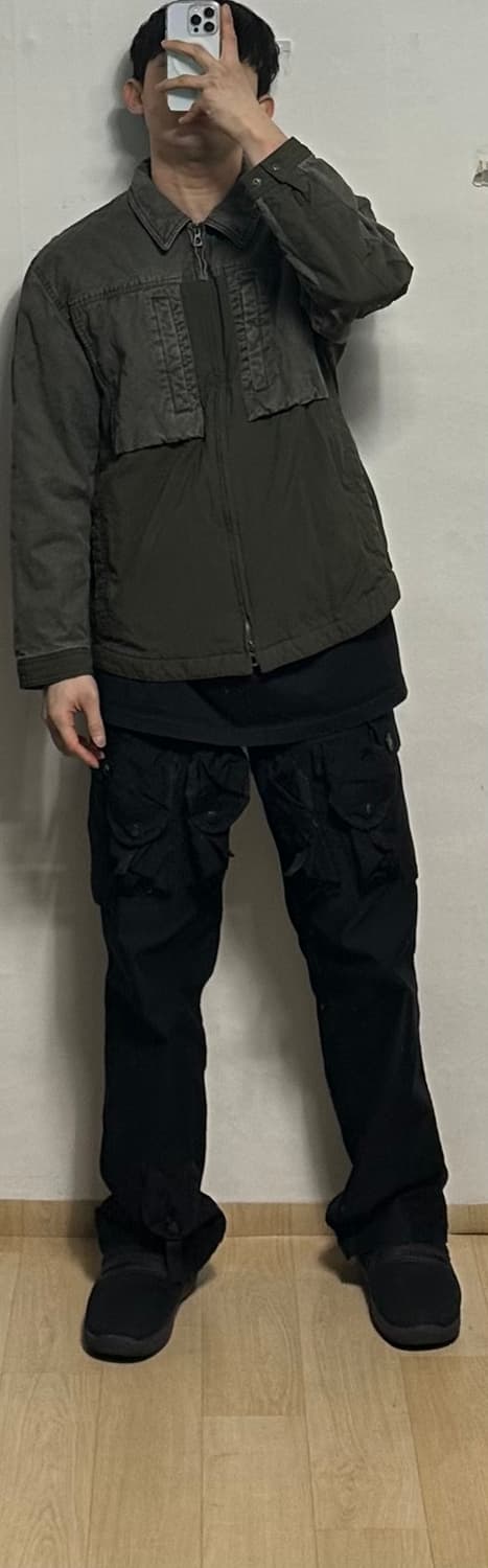 시리즈 배색 절개 아우터 셔츠 상품이미지5