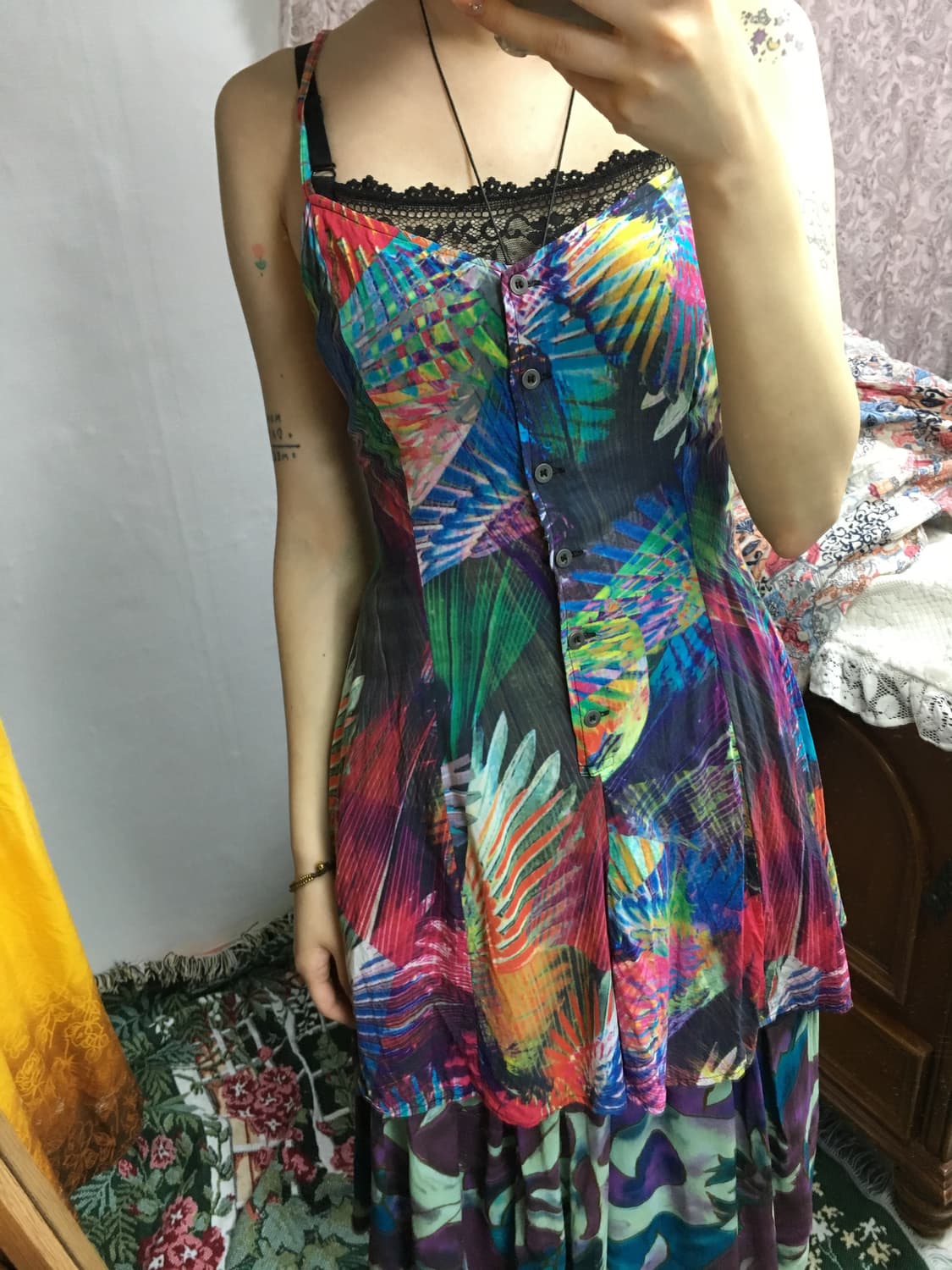 보헤미안 에스닉 후드 상의 상품이미지7