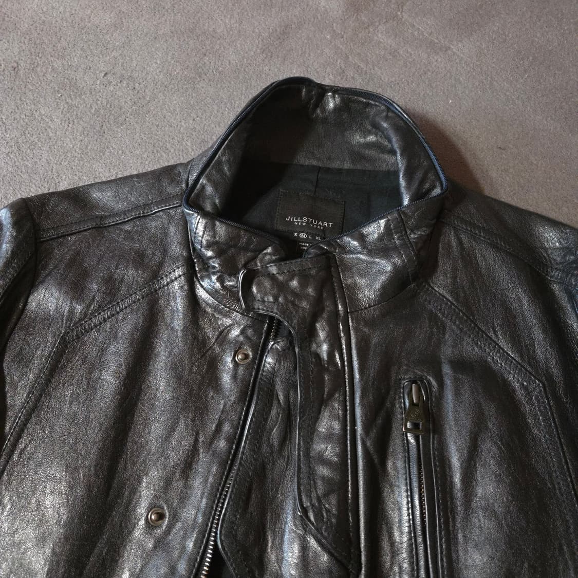 질스튜어트 램스킨 레더 자켓 M 100 상품이미지3