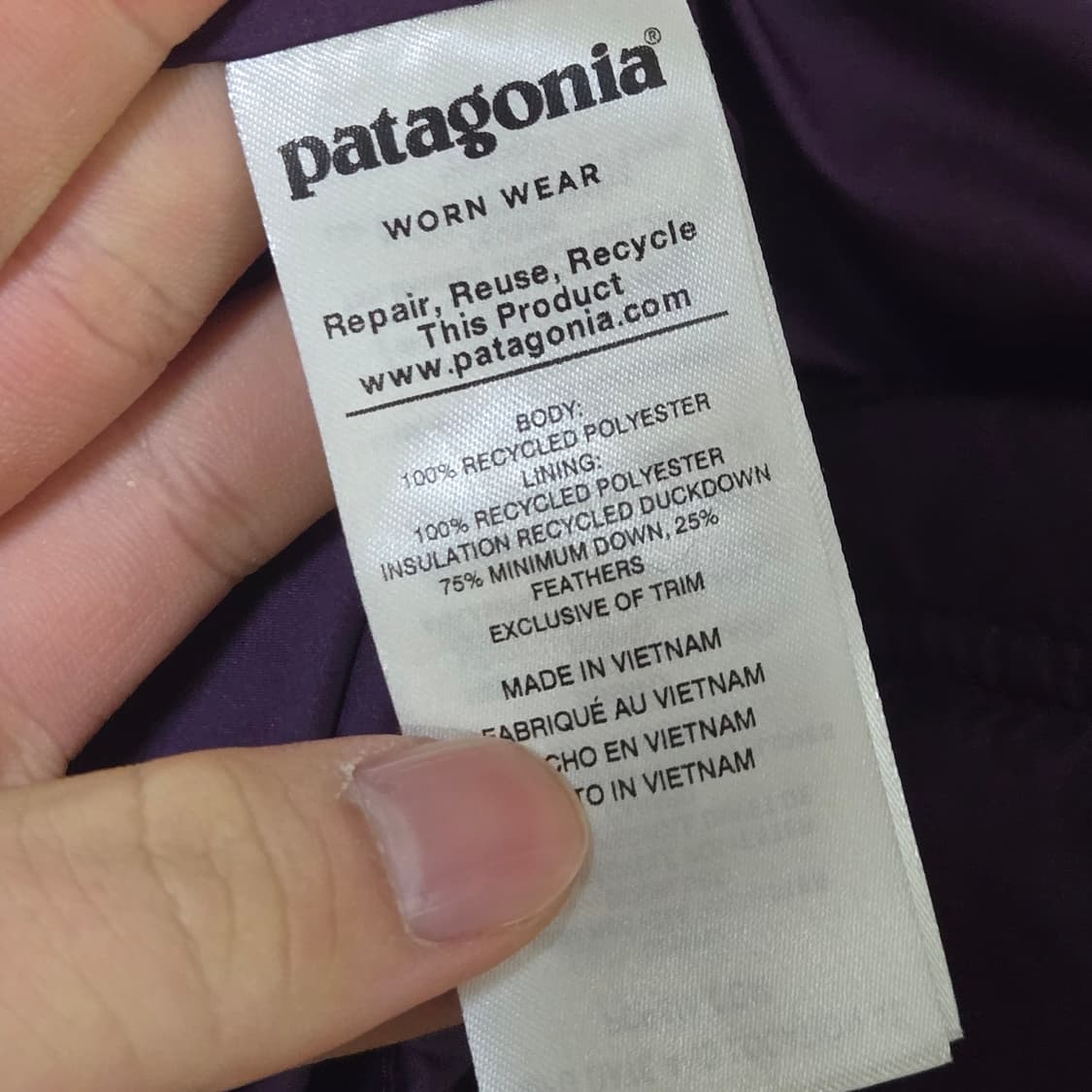 파타고니아 다운 위드잇 파카 롱 패딩 / 여성 패딩 상품이미지7