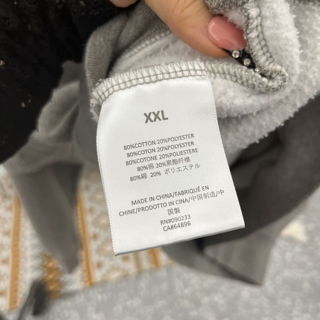 피어오브갓 에센셜 빈티지 모던 캐주얼 백로고 맨투맨 XXL C10547 상품이미지6