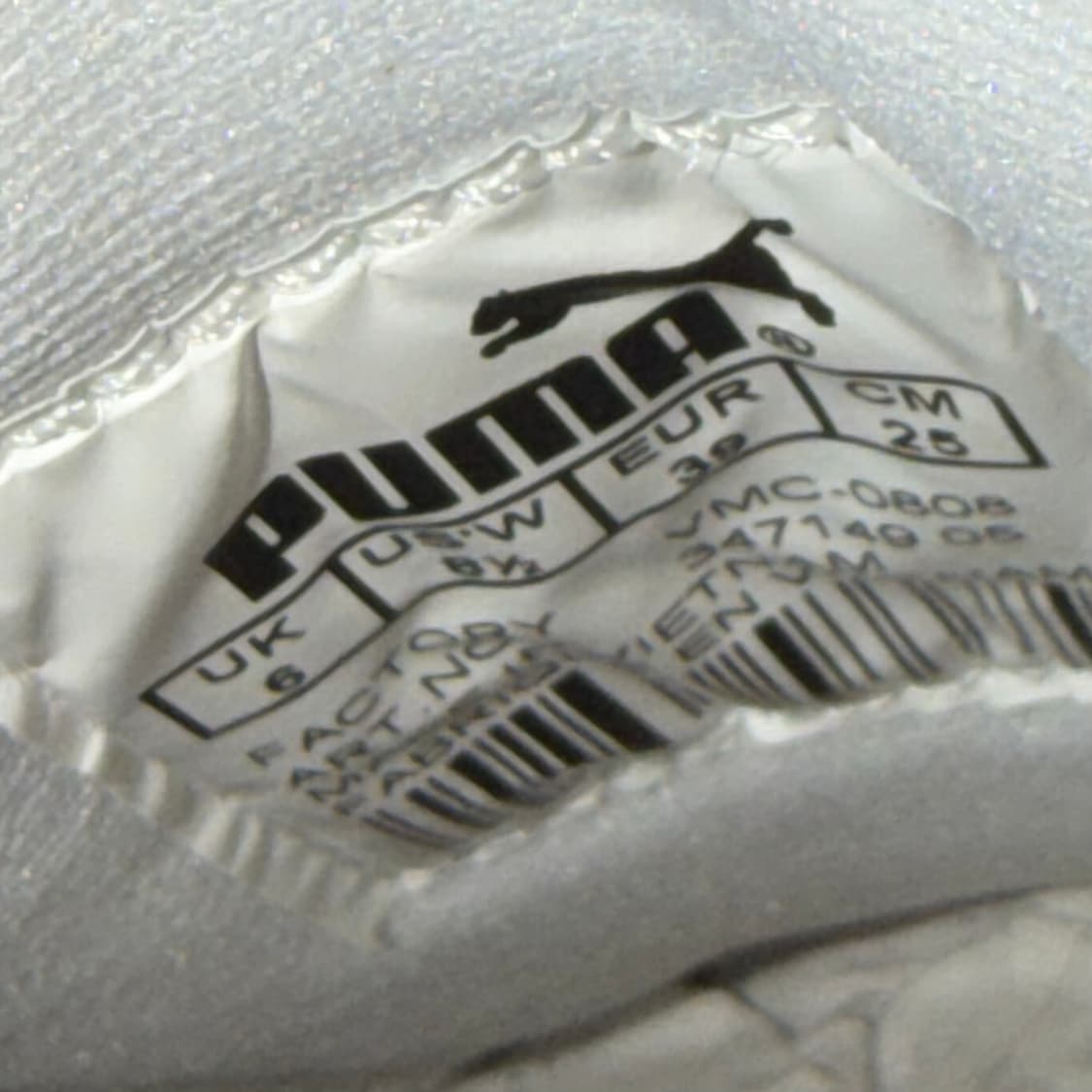 00s PUMA Etoile 화이트 실버 슬림 스니커즈 상품이미지7