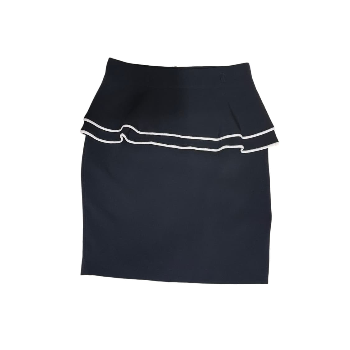 빈티지 블랙 화이트 라인 스커트 상품이미지2