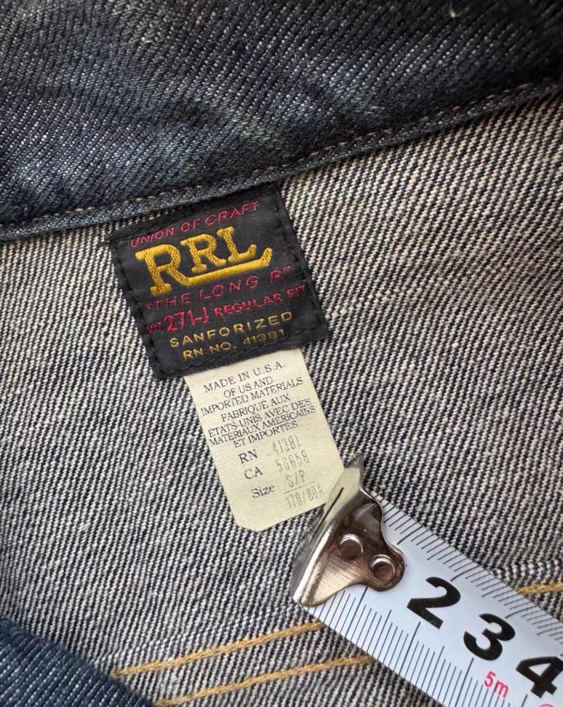 rrl 271 셀비지 트러커 s 상품이미지4