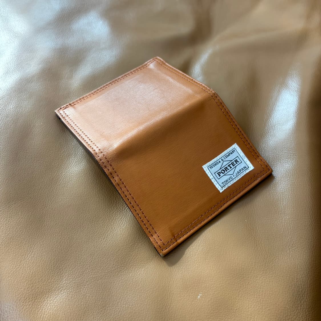 PORTER 포터 덕 카드 케이스 지갑 월렛 카멜 상품이미지6