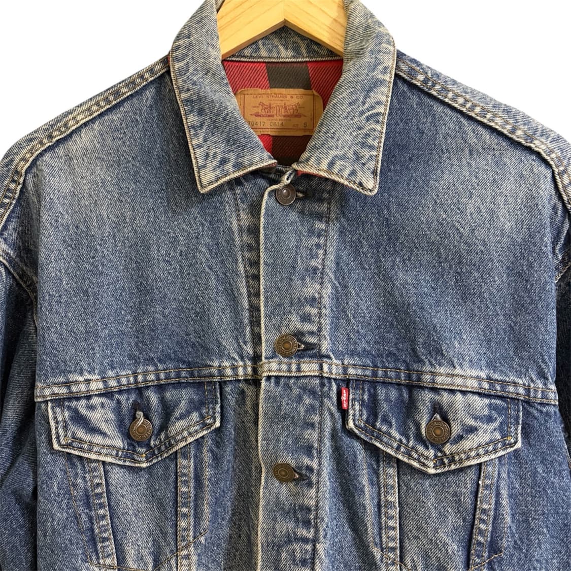 80s Levi’s usa 버팔로 라인드 데님 자켓 3세대 상품이미지4