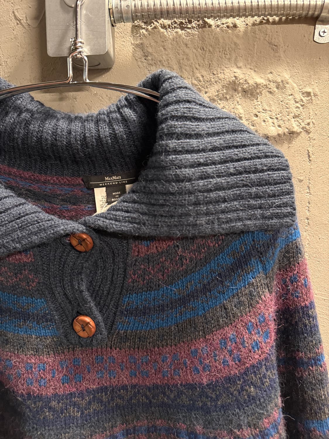 막스마라 위켄드라인 숄카라 니트 케이프 상품이미지3