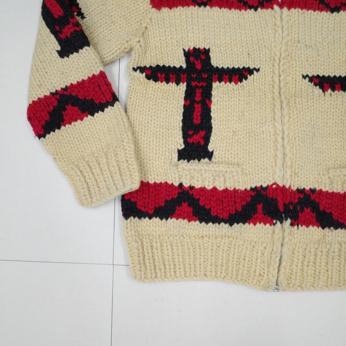 [캐나디안 스웨터] 코위찬 스웨터 (토템 패턴, 100% 울, 핸드니트) 상품이미지4