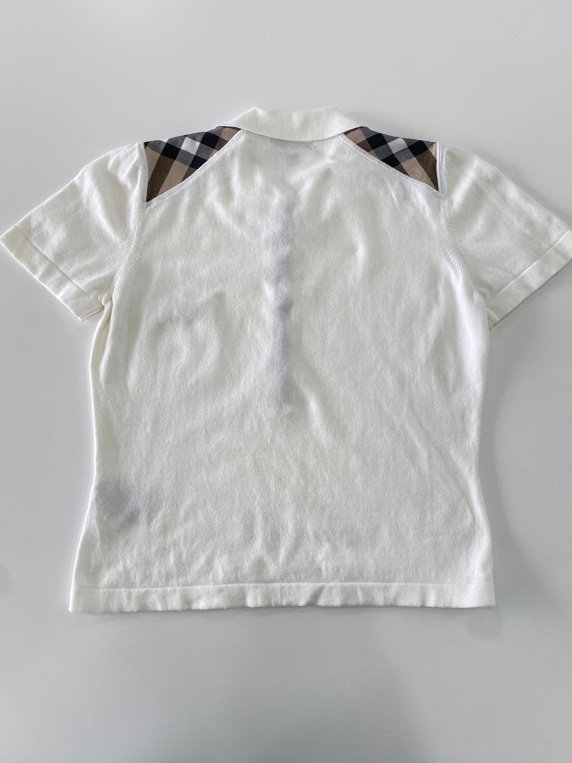 BURBERRY 버버리 체크 코튼 PK 티셔츠 S 상품이미지2