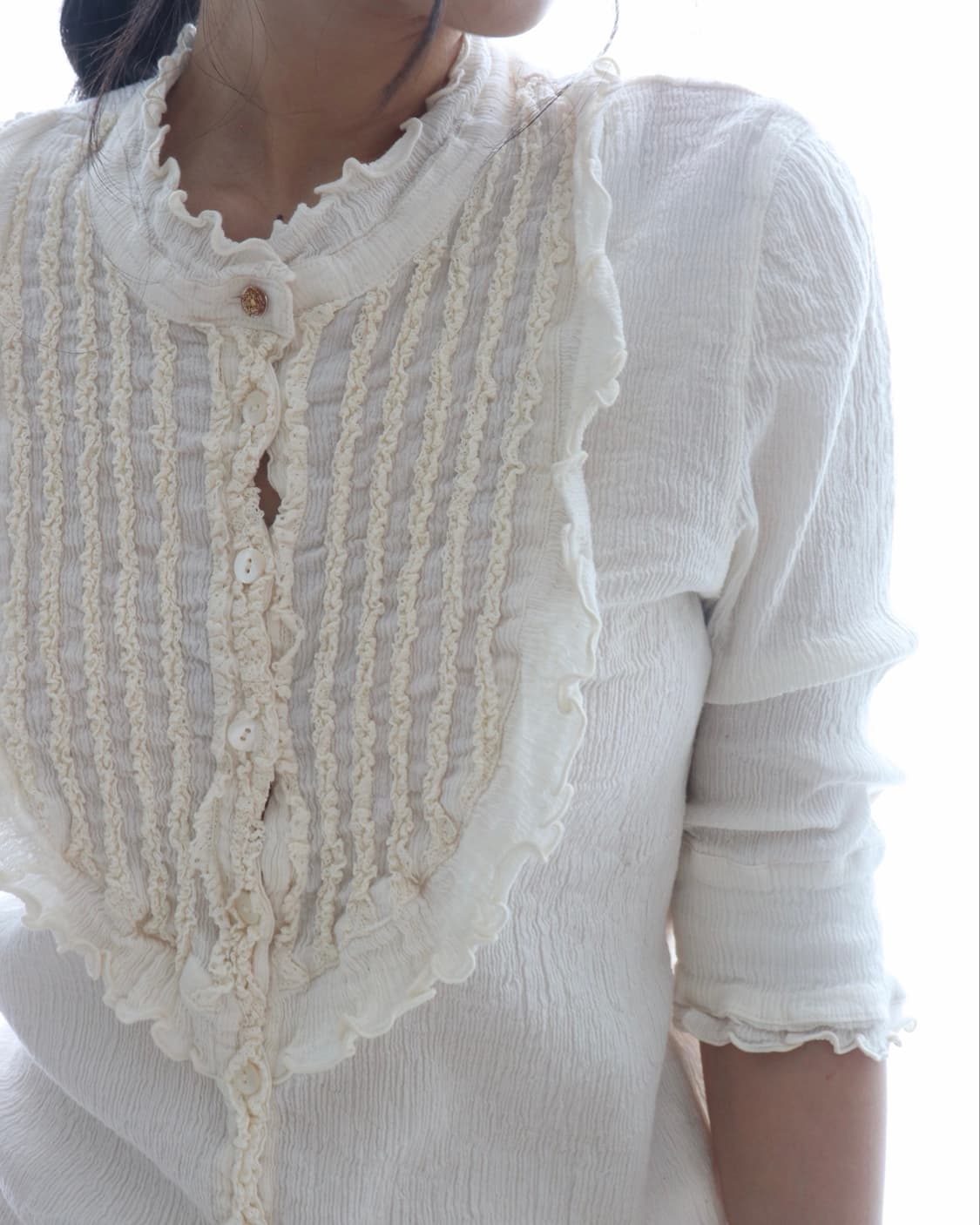 [Tsumori Chisato] Crinkle Pintuck Shirt 상품이미지5