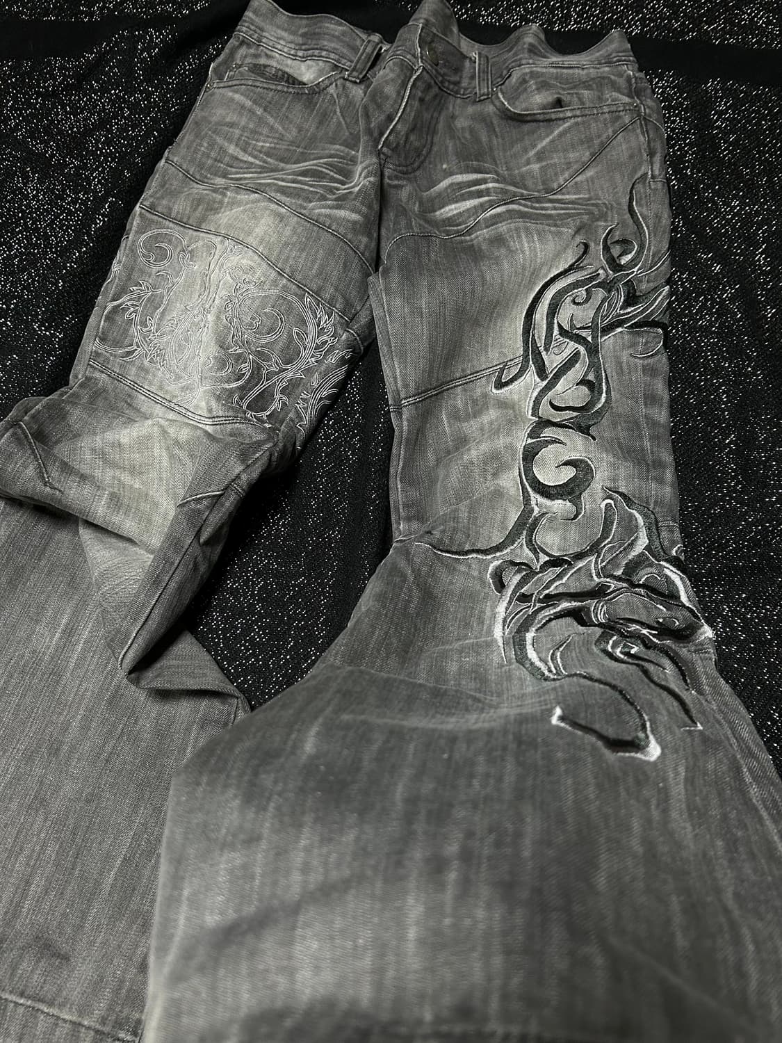 00s tornado mart Tribal bootcut denim  상품이미지2