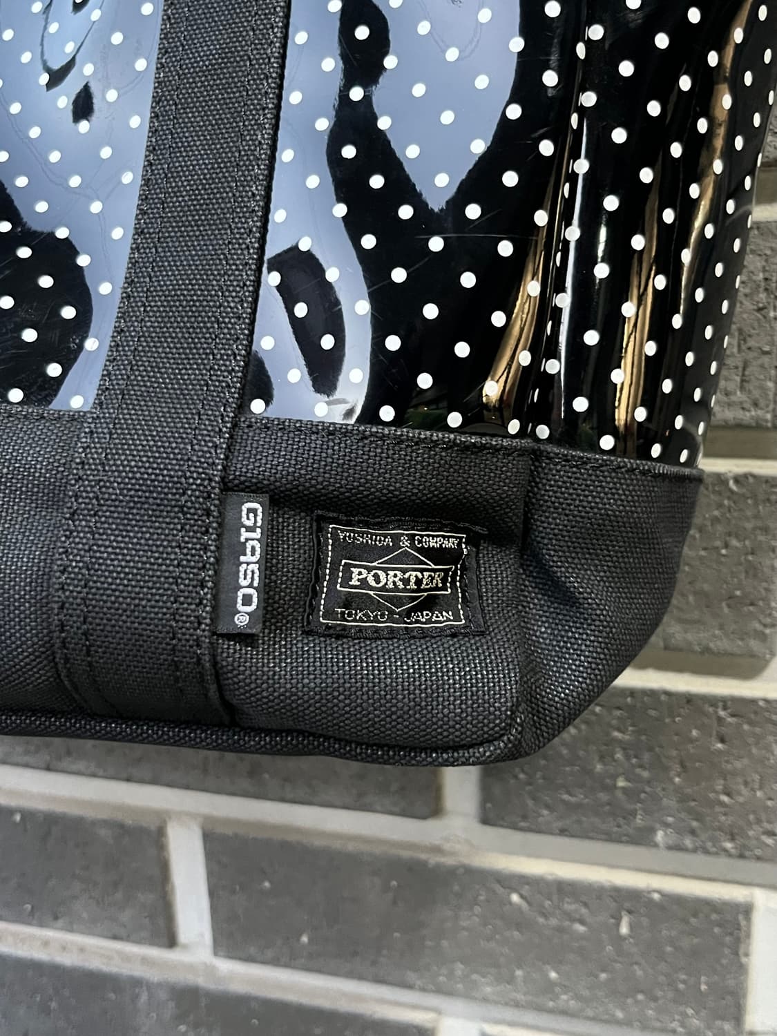 PORTER x G1950 포터 에나멜 토트백 블랙 상품이미지3