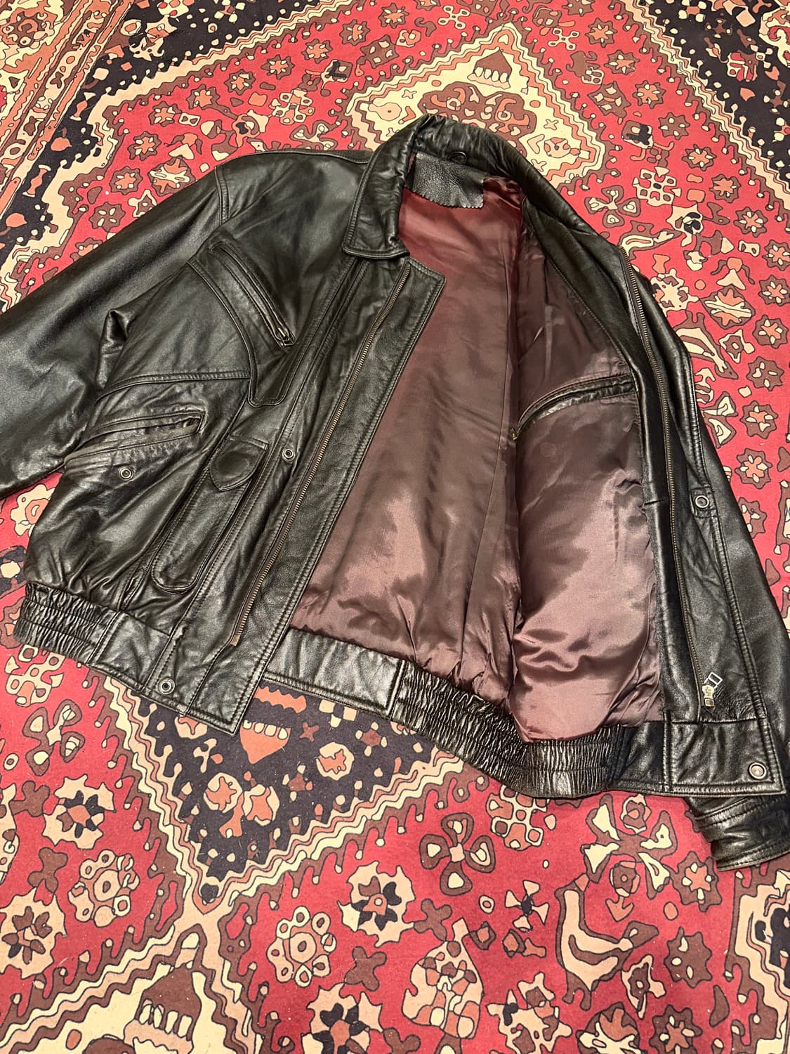 ( XL-2XL ) 가죽자켓 봄버자켓 레더자켓 양가죽자켓 a2가죽자켓 상품이미지6