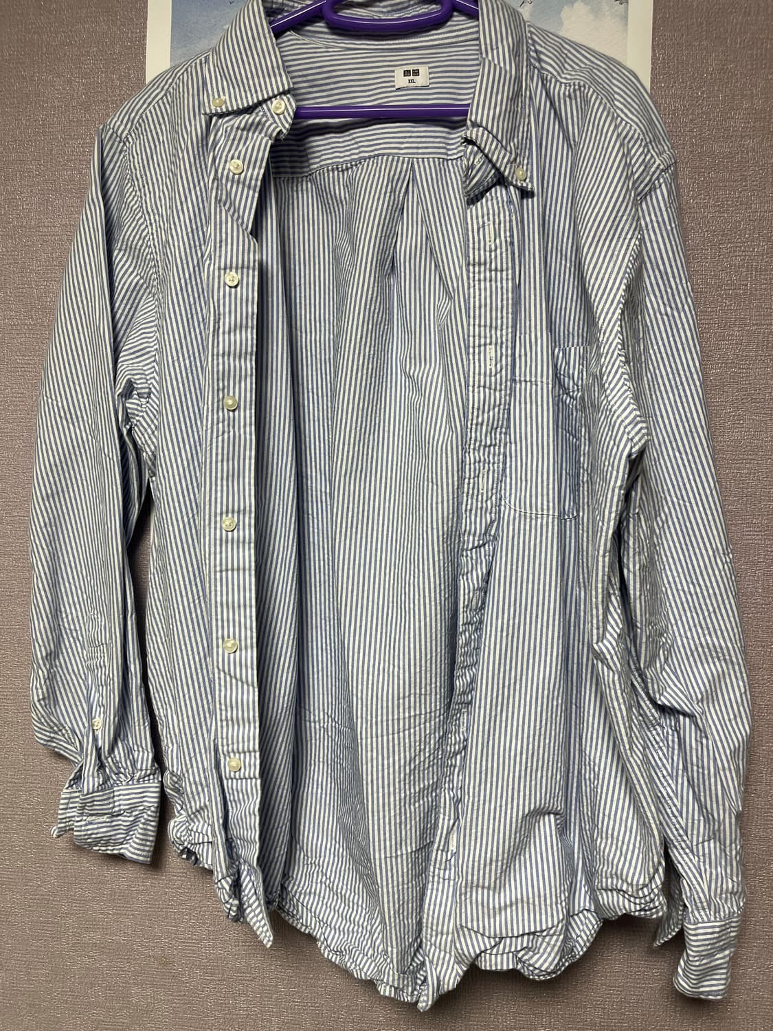 유니클로 스트라이츠 셔츠 2xl 상품이미지1