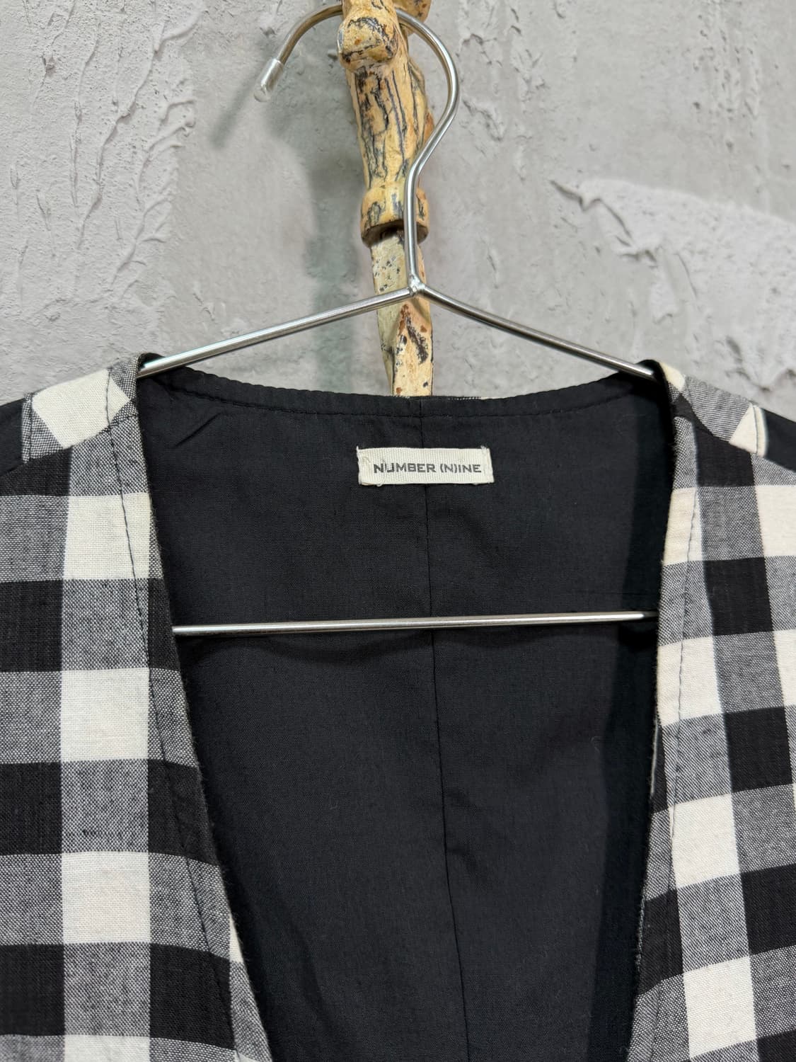Number (N)ine French Check Vest 상품이미지2