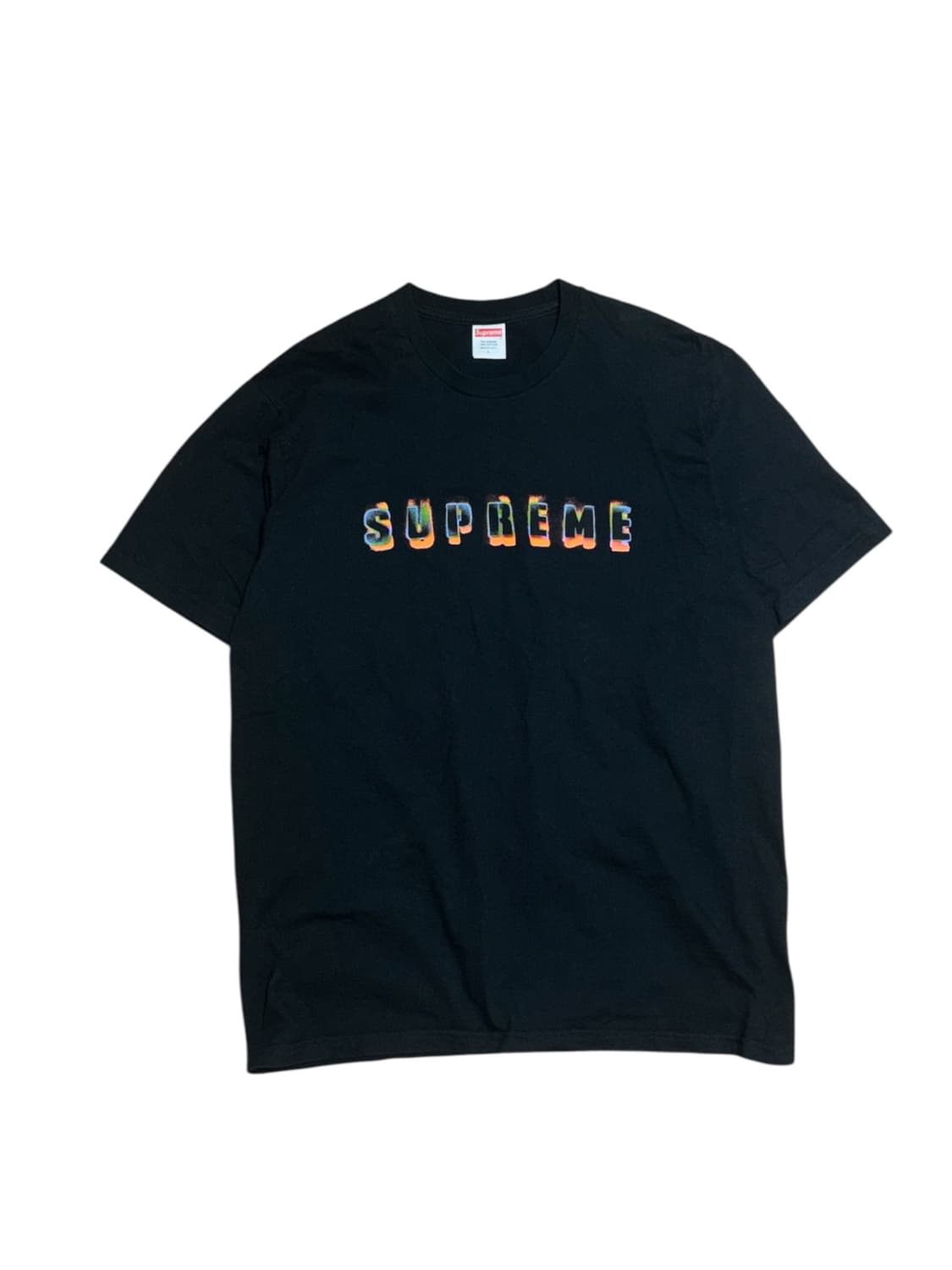 슈프림 23fw 스텐실 블랙 반팔 티셔츠 상품이미지2