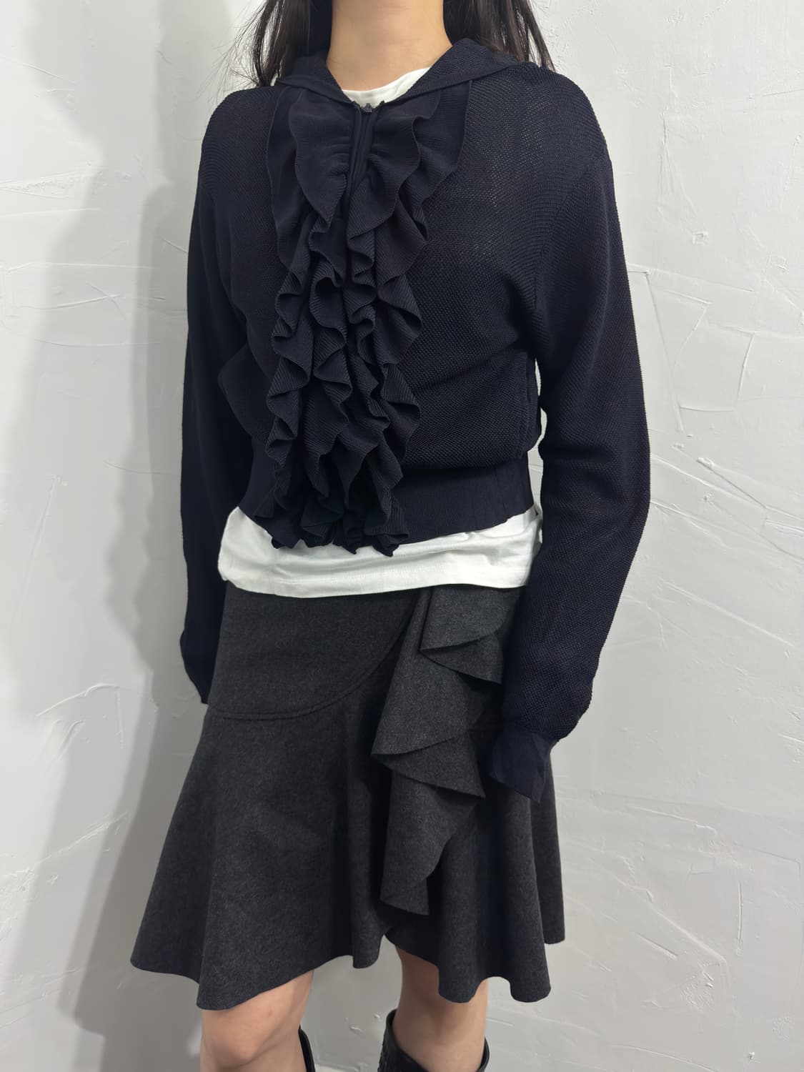 frill detail hood zipup 상품이미지2