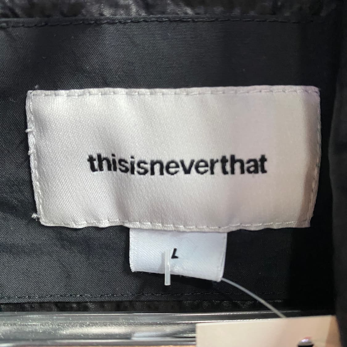 디스이즈네버댓 스몰로고 블랙 트랙자켓 B3840 상품이미지5