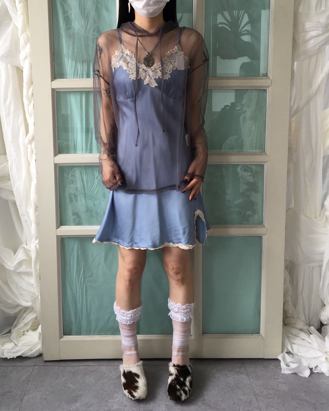 Lace point slip onepiece 상품이미지7