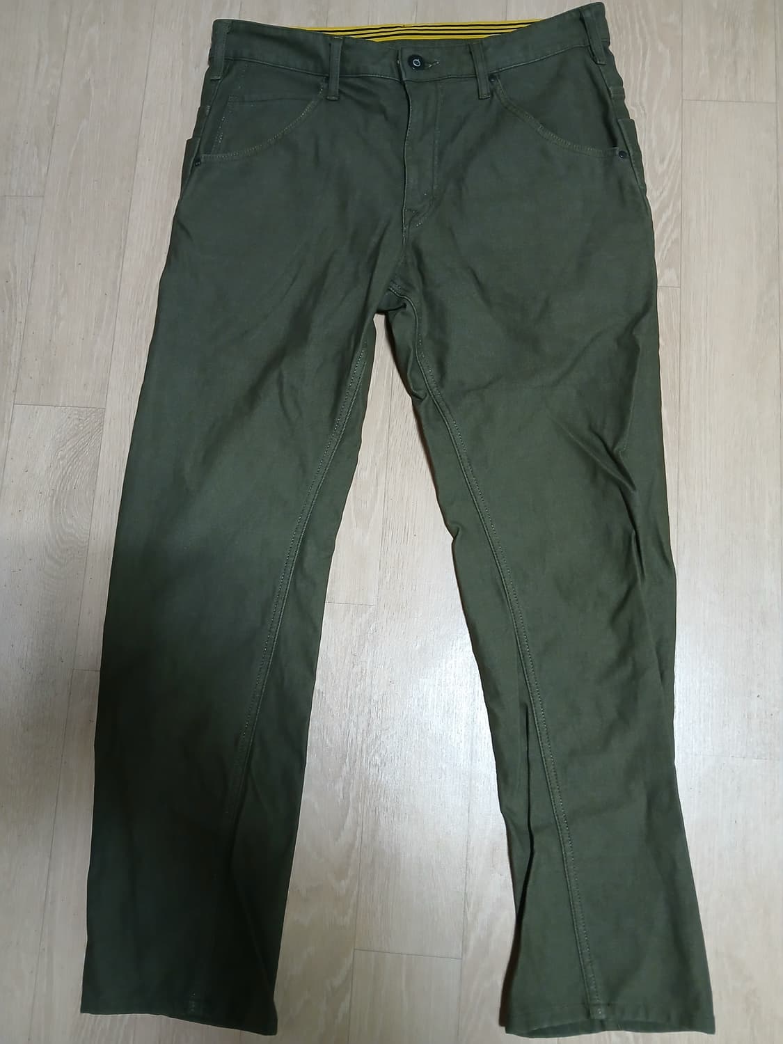 [L/32-33] EDWIN E-FUNCTION 져지즈 올리브 캔버스 팬 상품이미지1