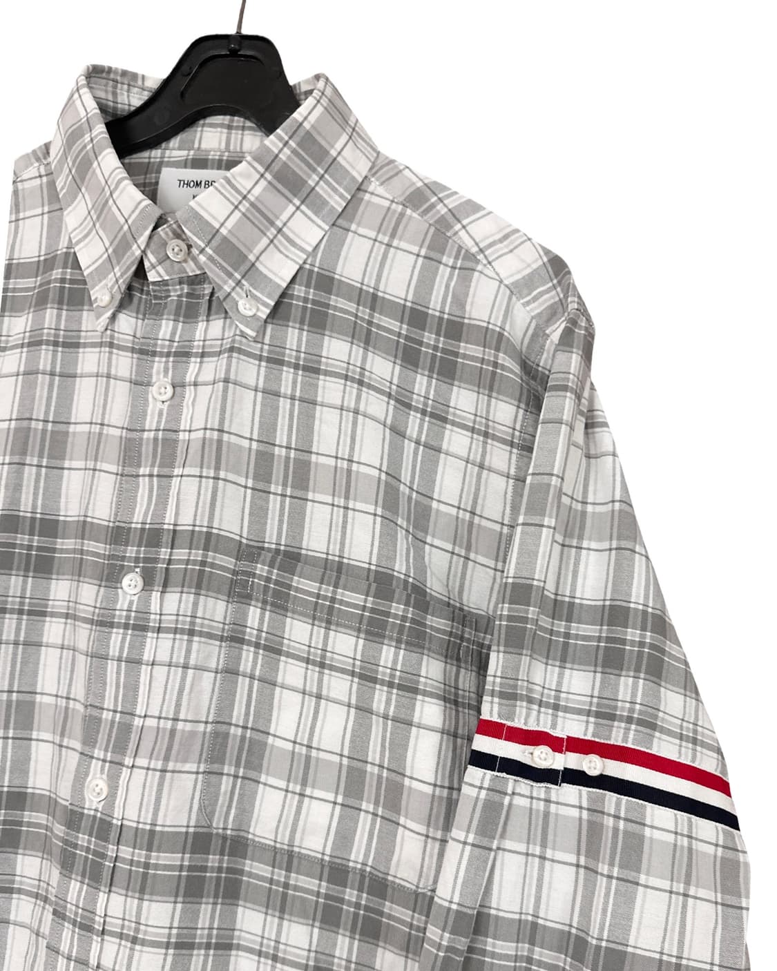 톰브라운 암밴드 체크 셔츠 상품이미지4