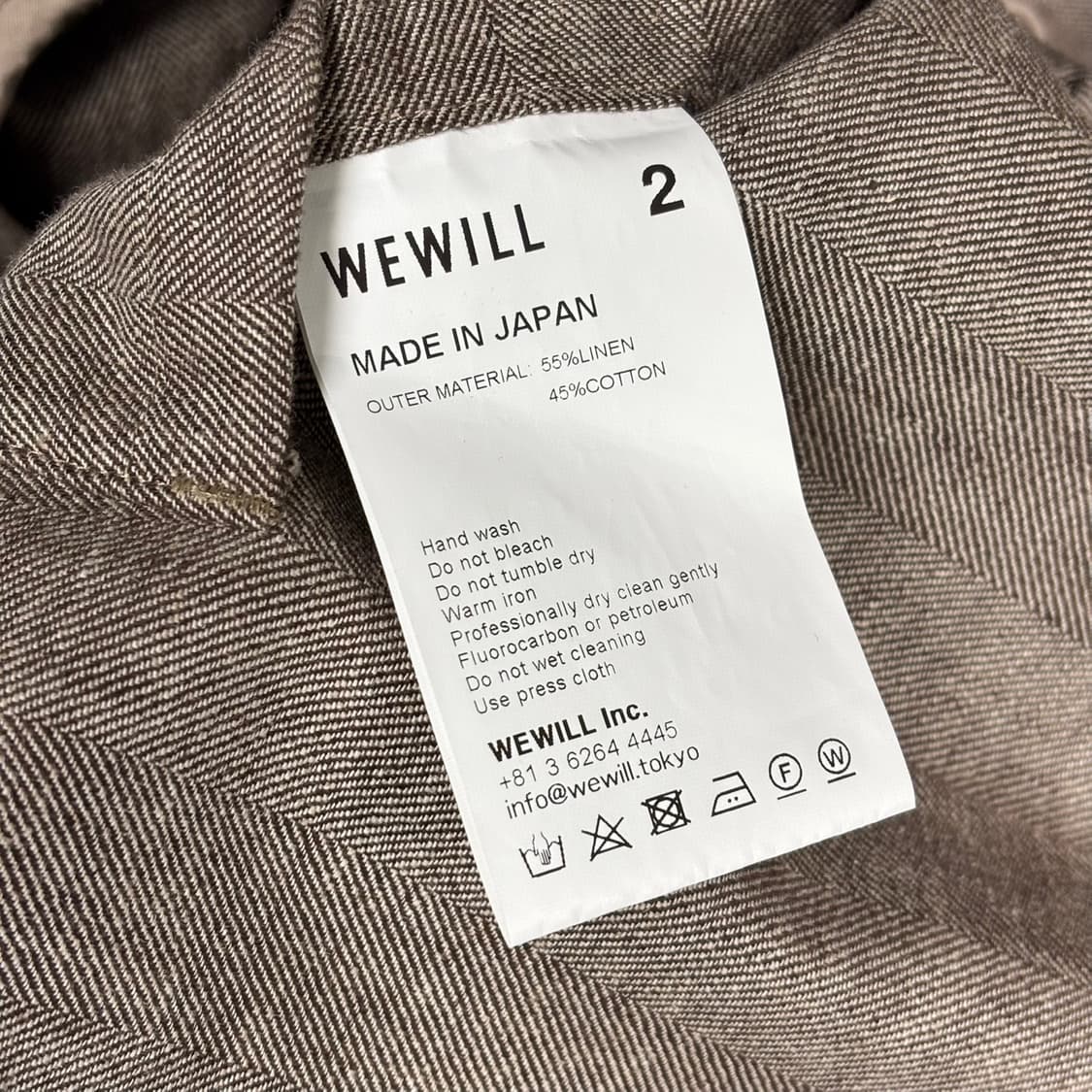 2) wewill 위윌 헤링본 더블 블레이저 자켓 상품이미지5