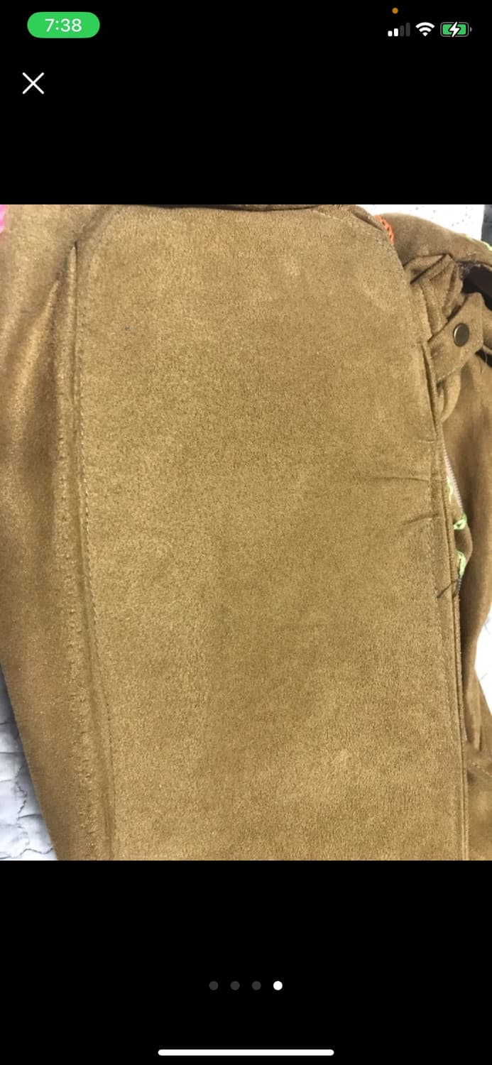 스웨이드 느낌 플라워 자수 숄더백  상품이미지3