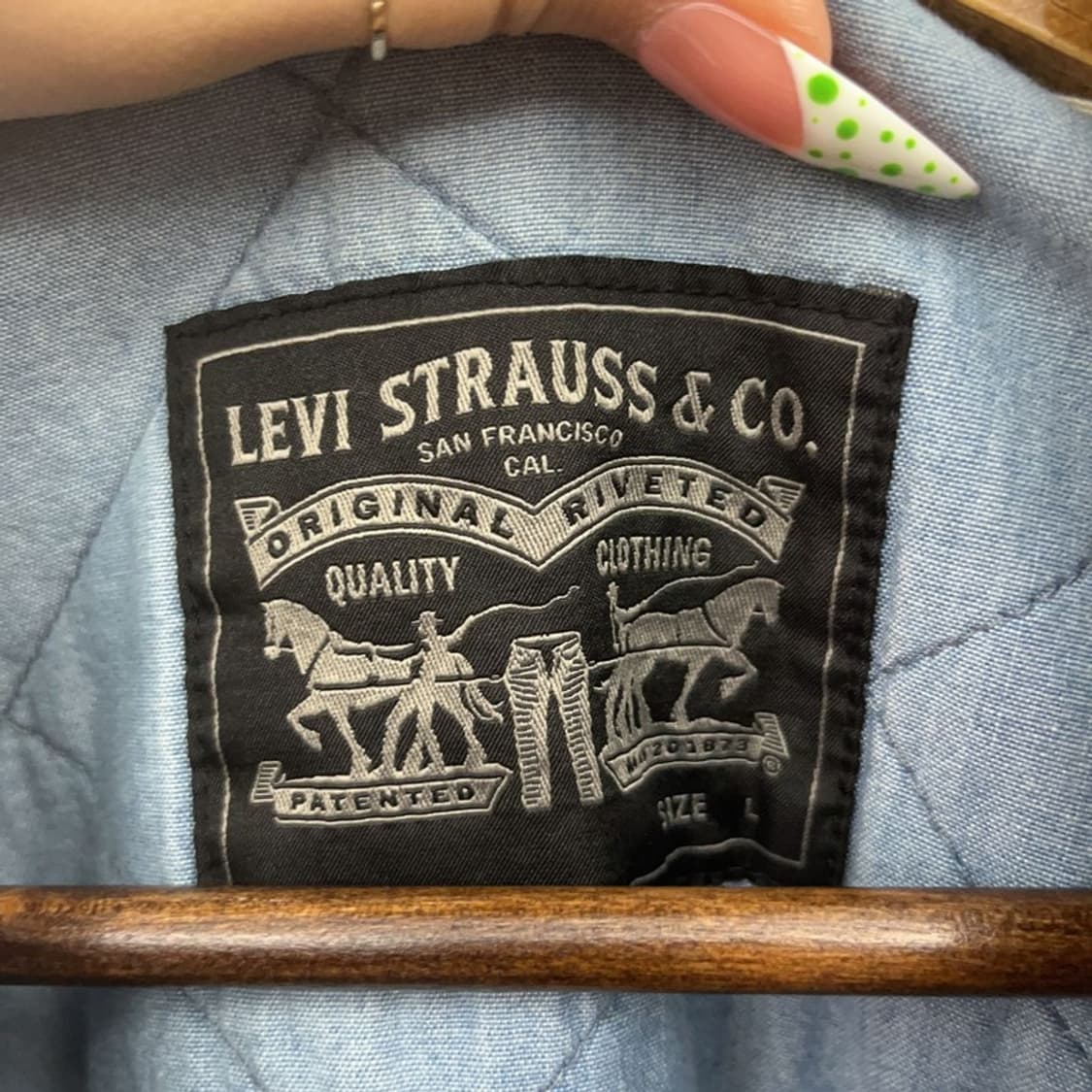 리바이스 캐주얼 빈티지 오버핏 데님 봄버 자켓 L C08864 상품이미지5