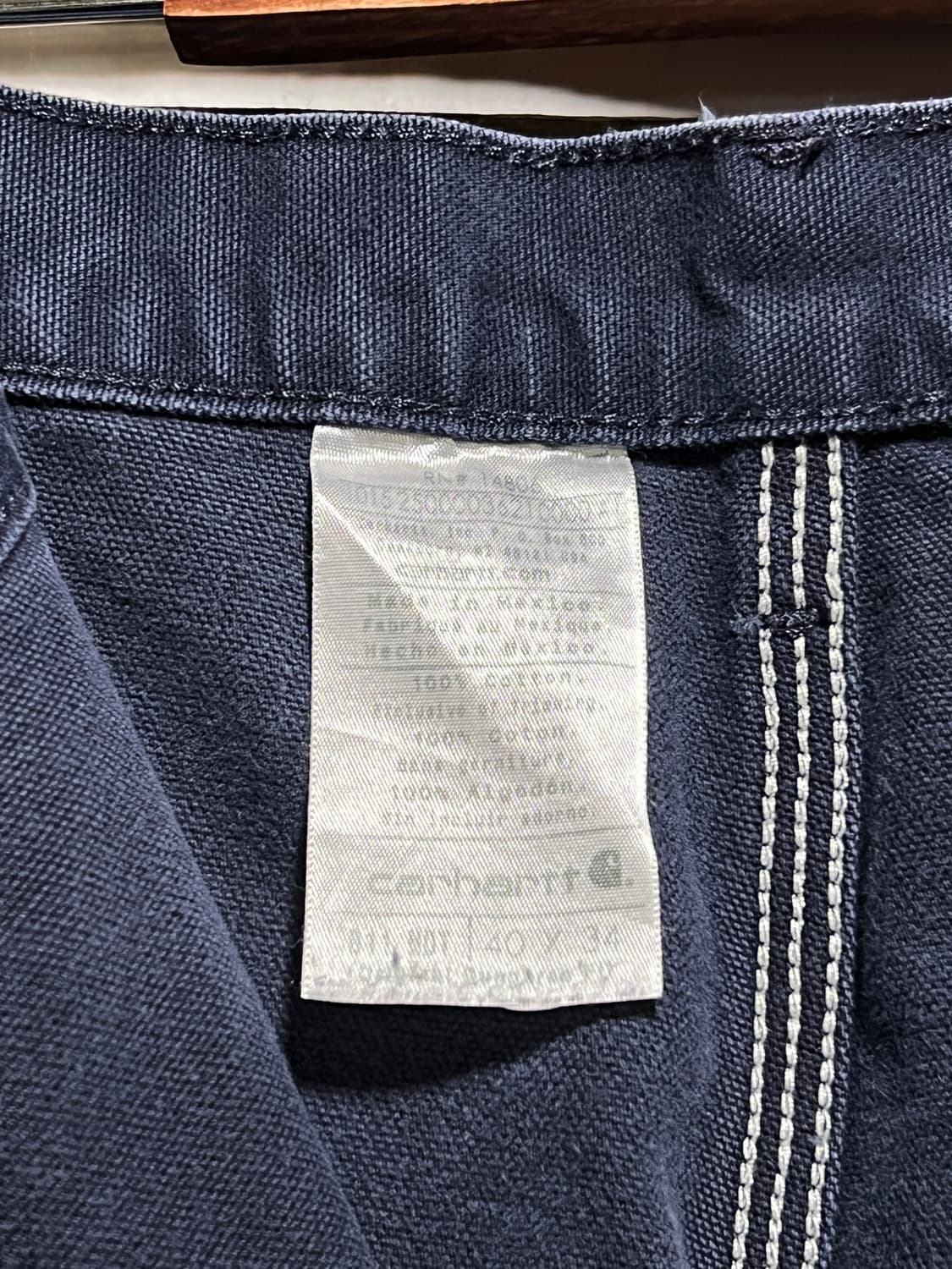 [40]칼하트 USA 덩가리핏 미드나잇 네이비 카펜터 워크 팬츠 상품이미지9