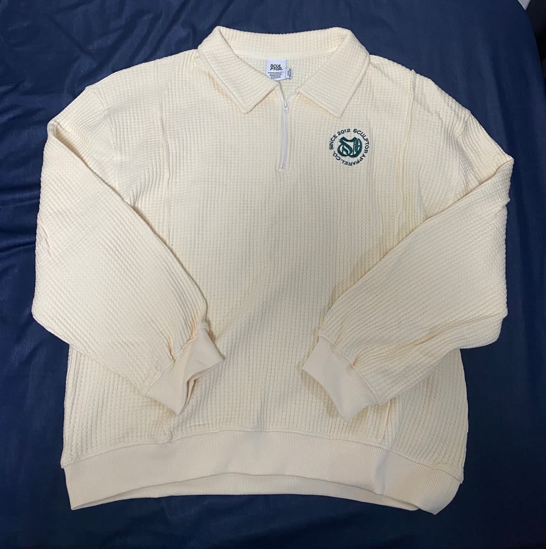 스컬프터 하프집업 와플 니트 셋업 상품이미지2