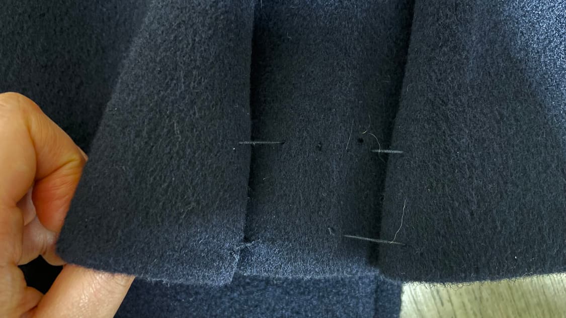 프론트로우 네이비 반코트 팝니다! 상품이미지9