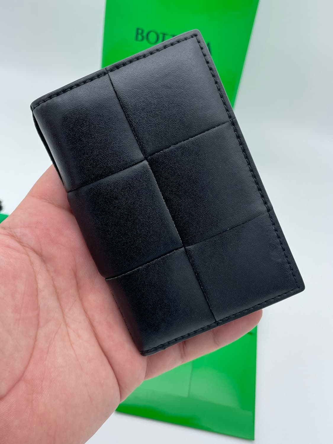 [ 정품 / 풀구성 ] 보테가베네타 맥시 오거나이저 블랙  상품이미지1