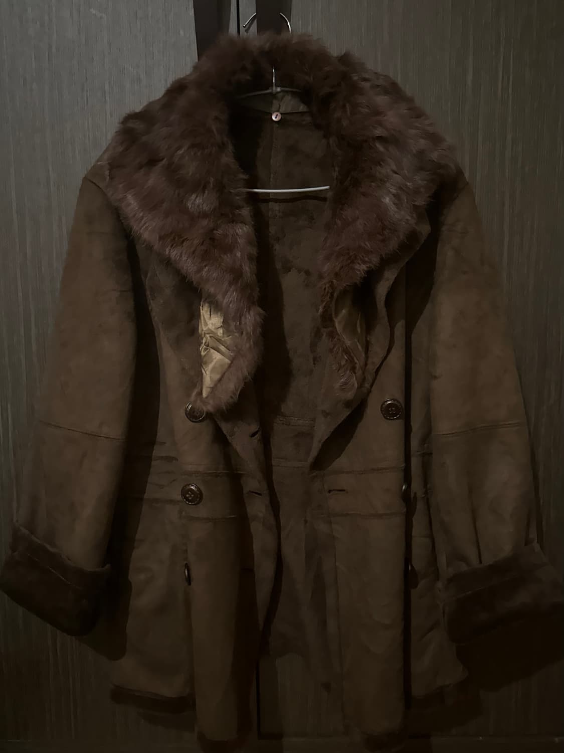 브라운 퍼자켓 상품이미지3